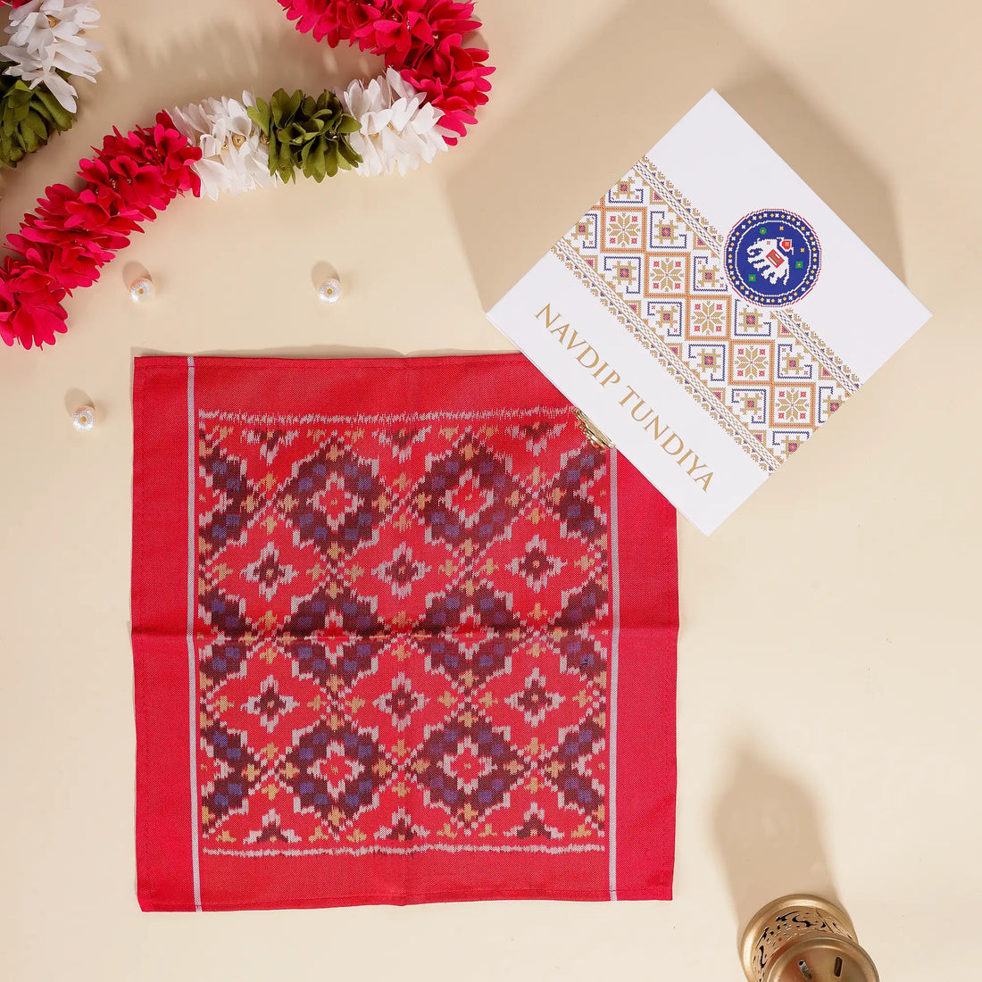 Single Ikat Pocket Square