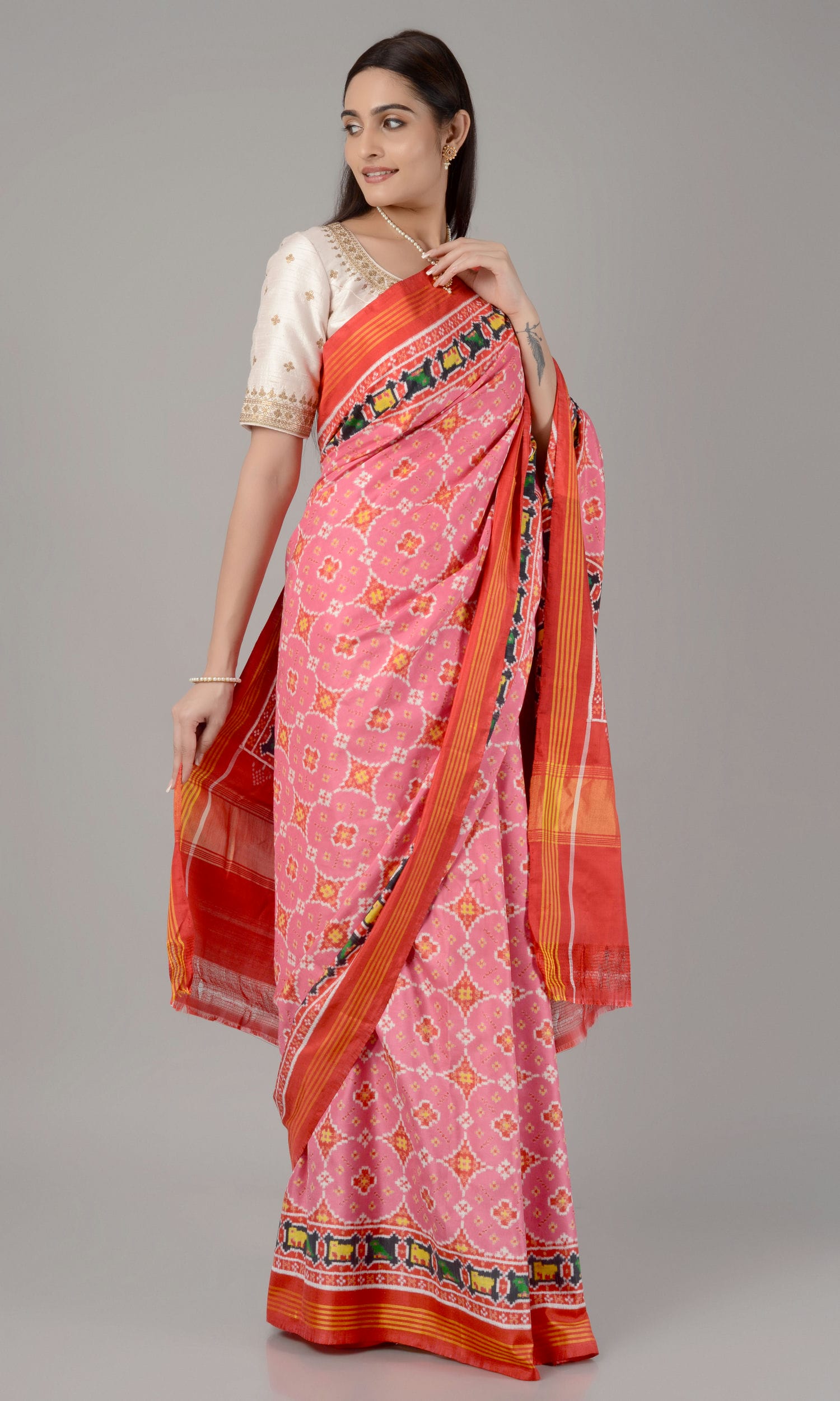 Double Ikat Patola Saree Chhab Ratan