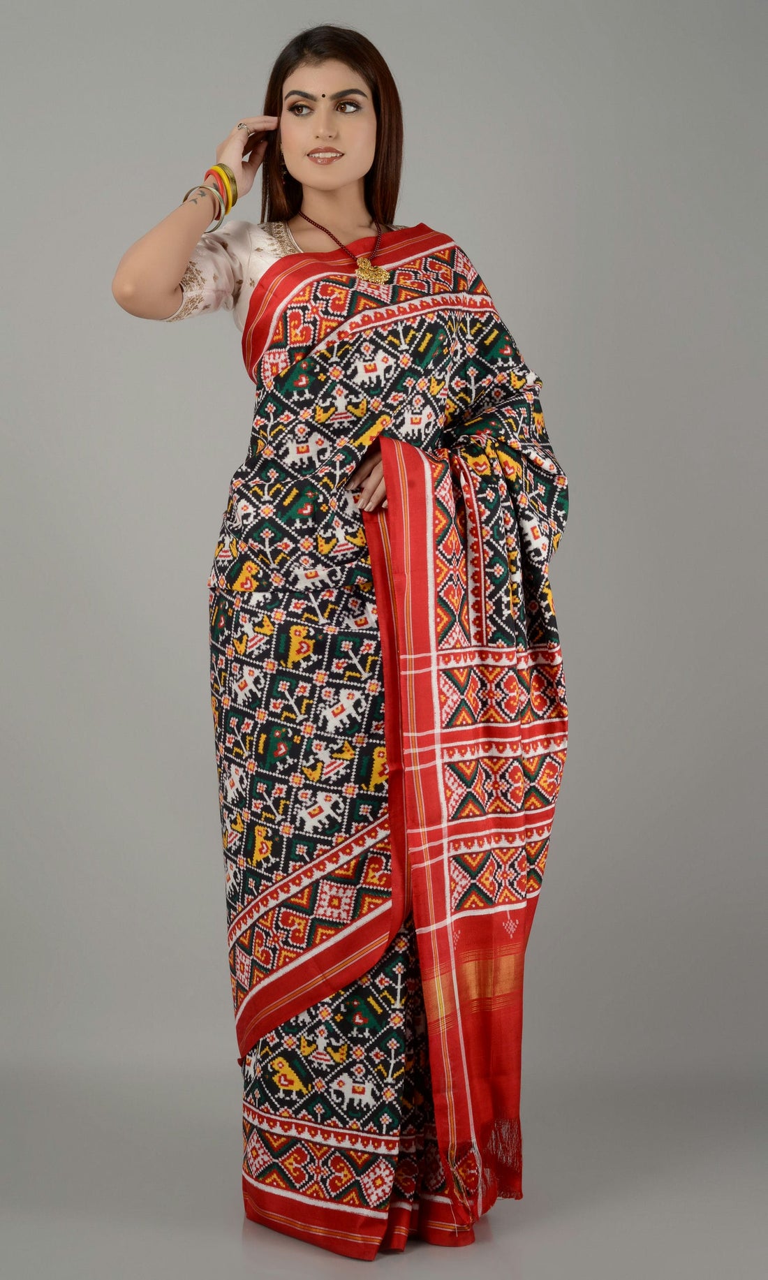 Double Ikat Patola Saree Nari Kunj