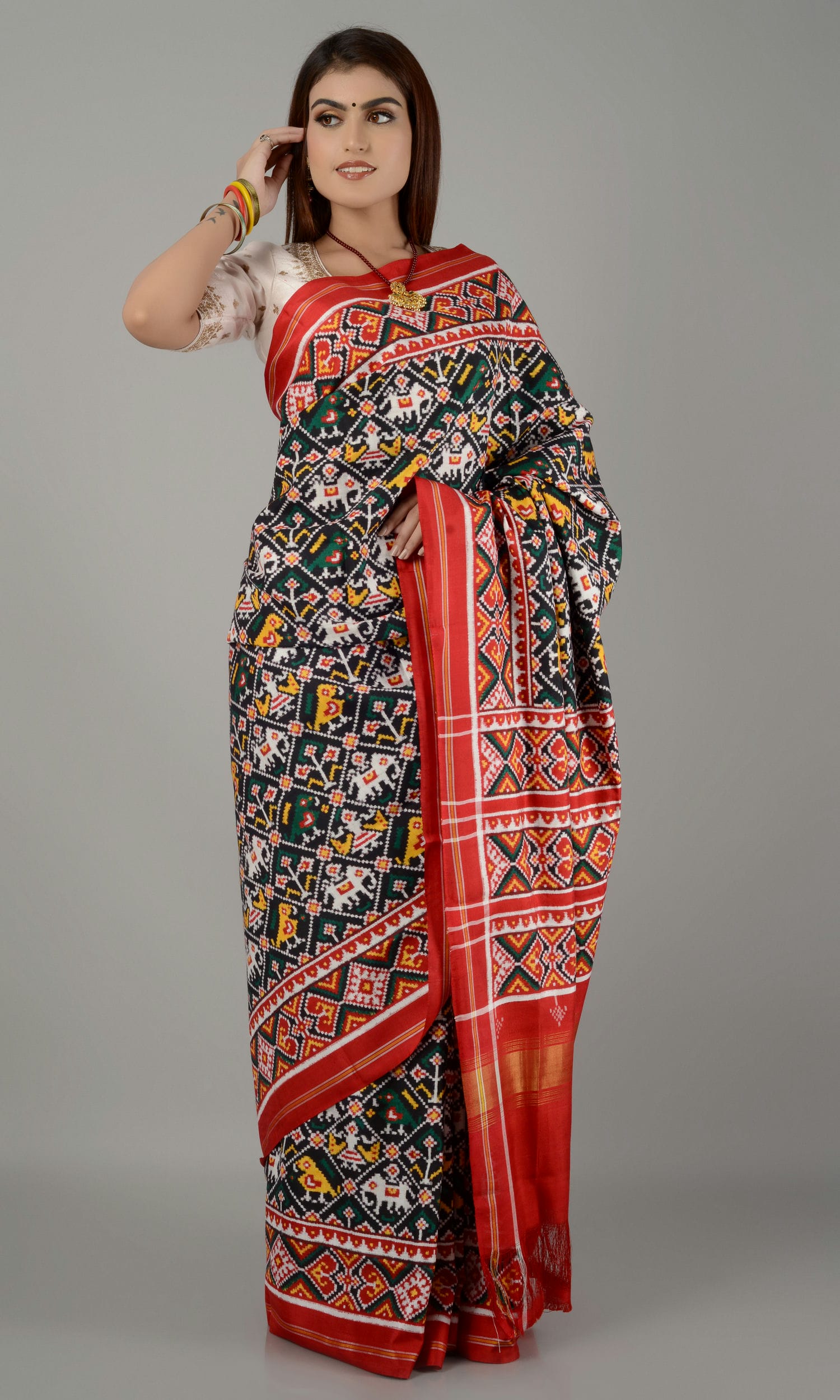 Double Ikat Patola Saree Nari Kunj