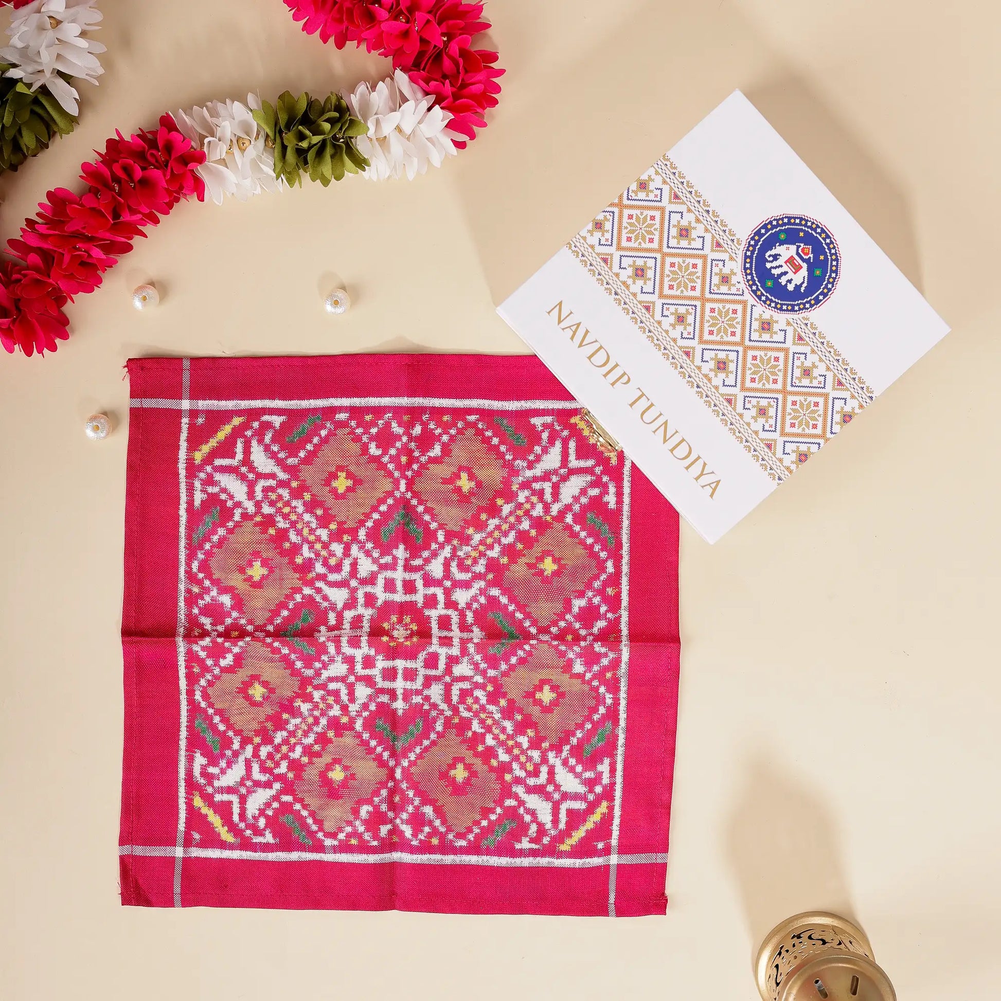 Double Ikat Pocket Square