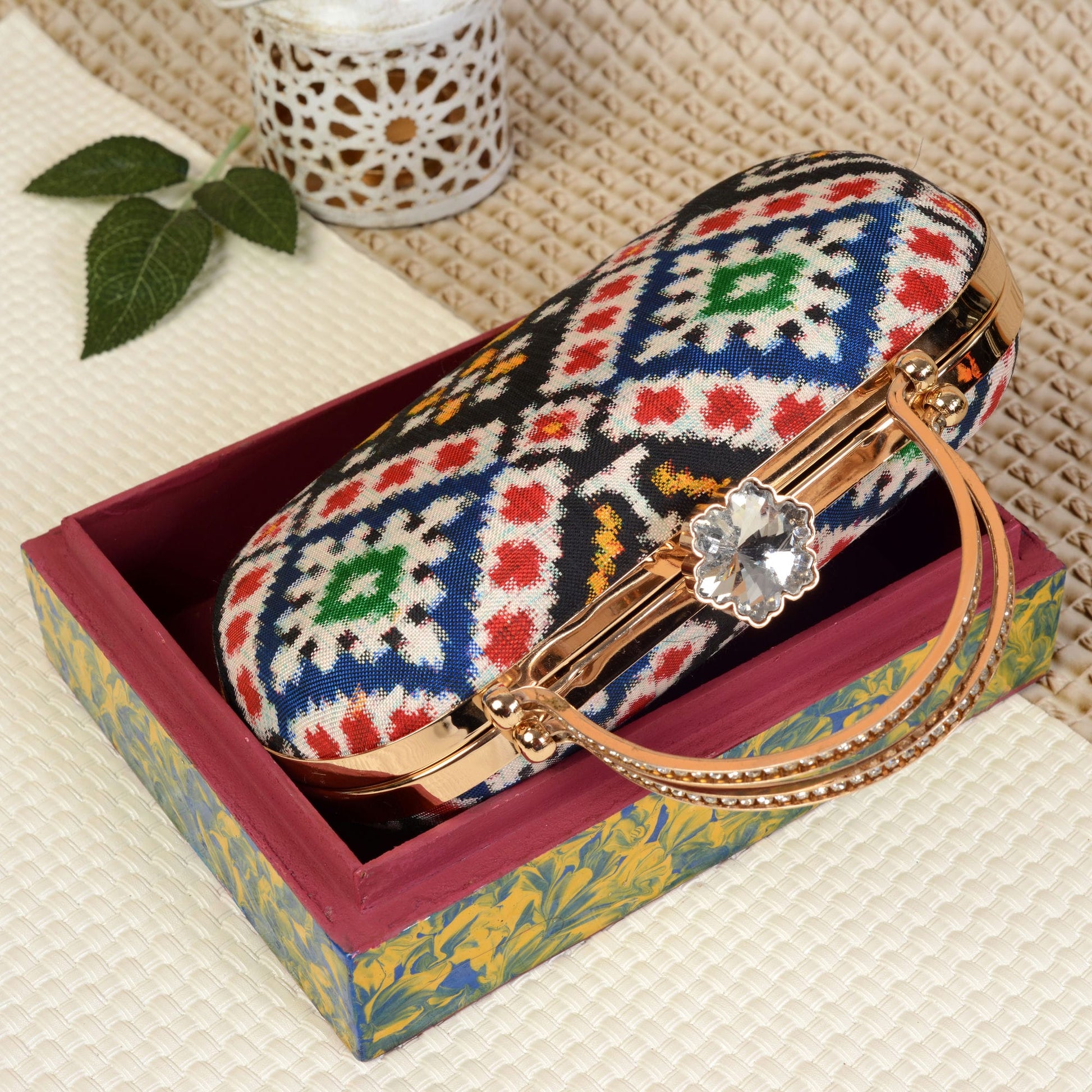 Double Ikat Patola Clutch