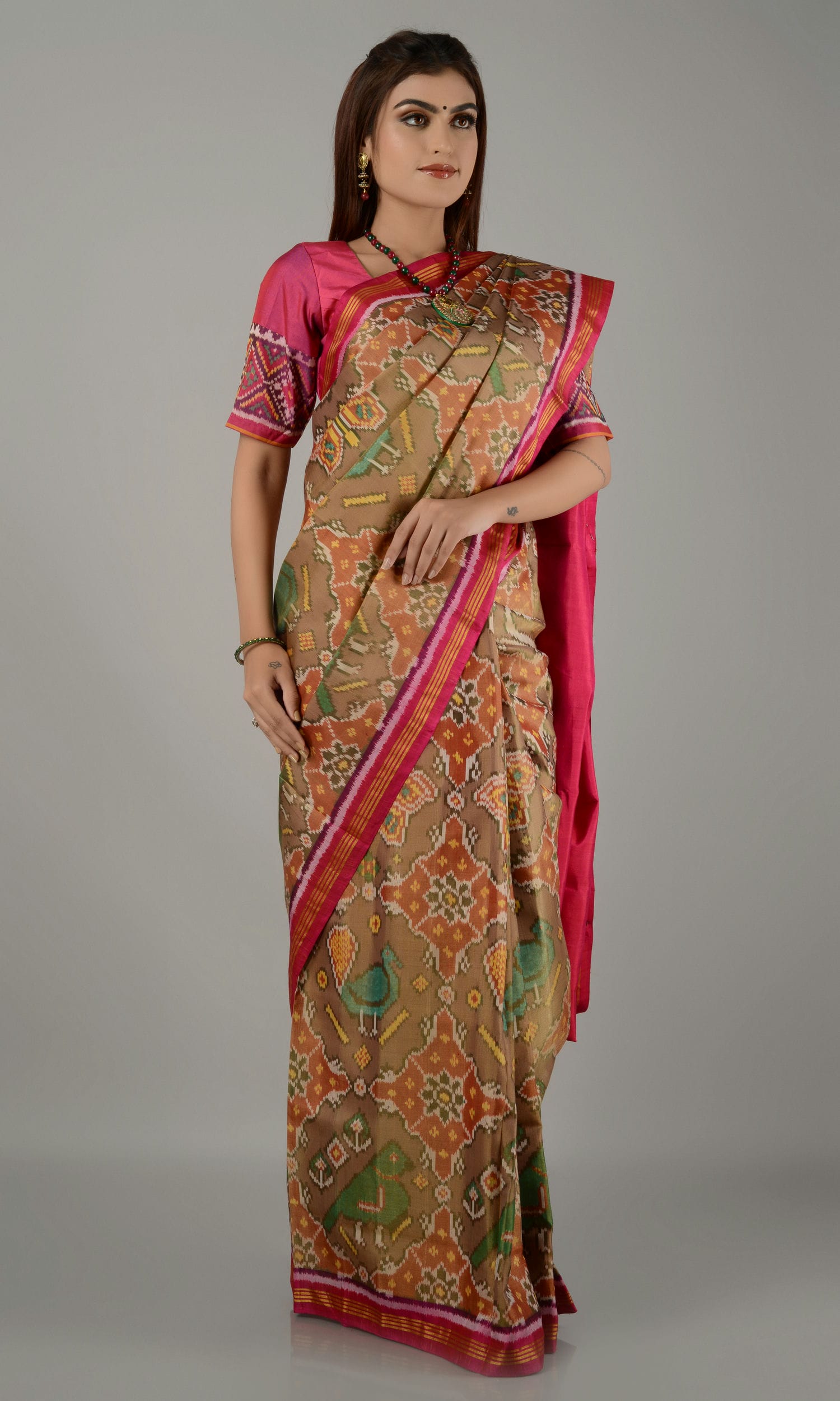 Single Ikat Patola Saree Patola Motifs