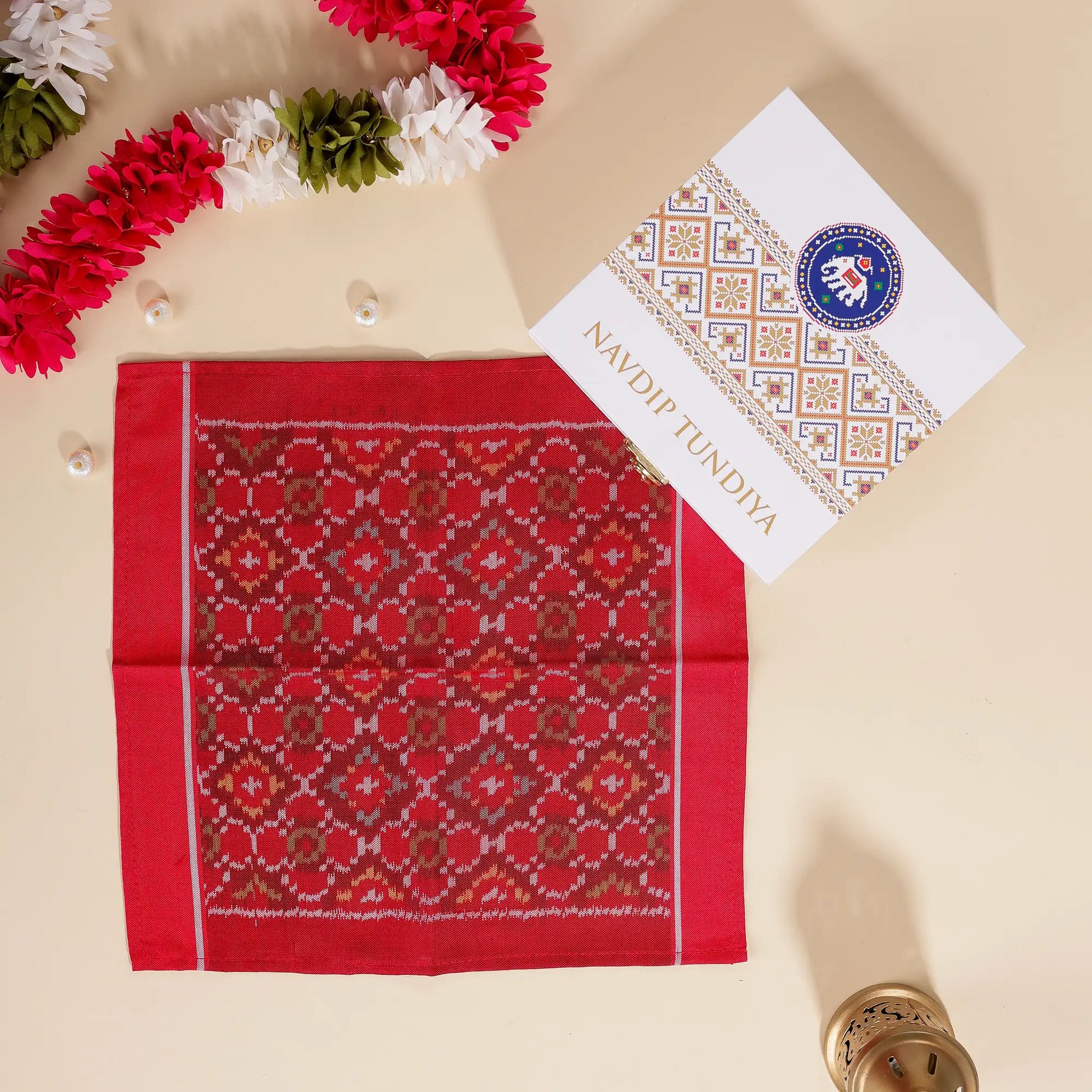 Single Ikat Pocket Square