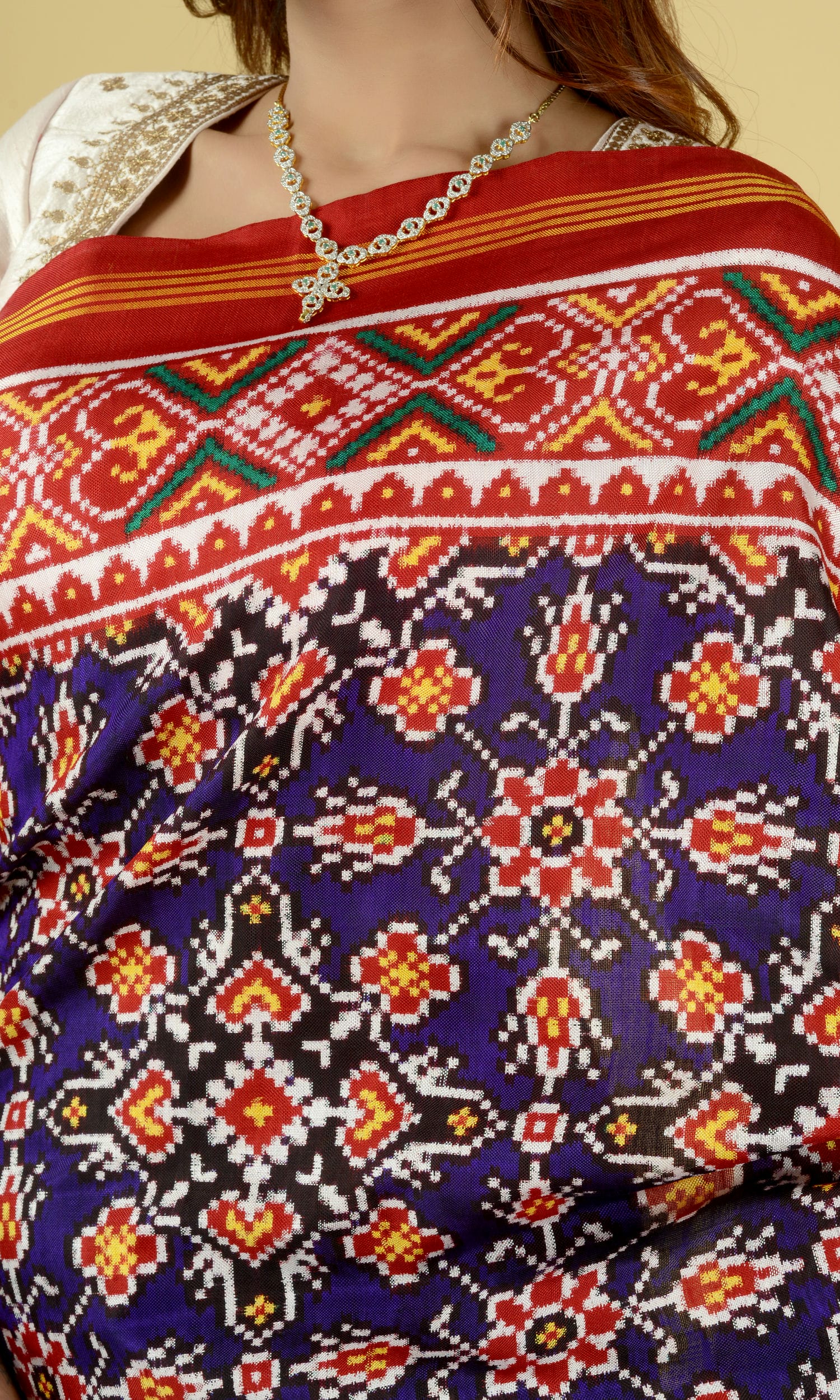 Double Ikat Patola Saree Chhabdi