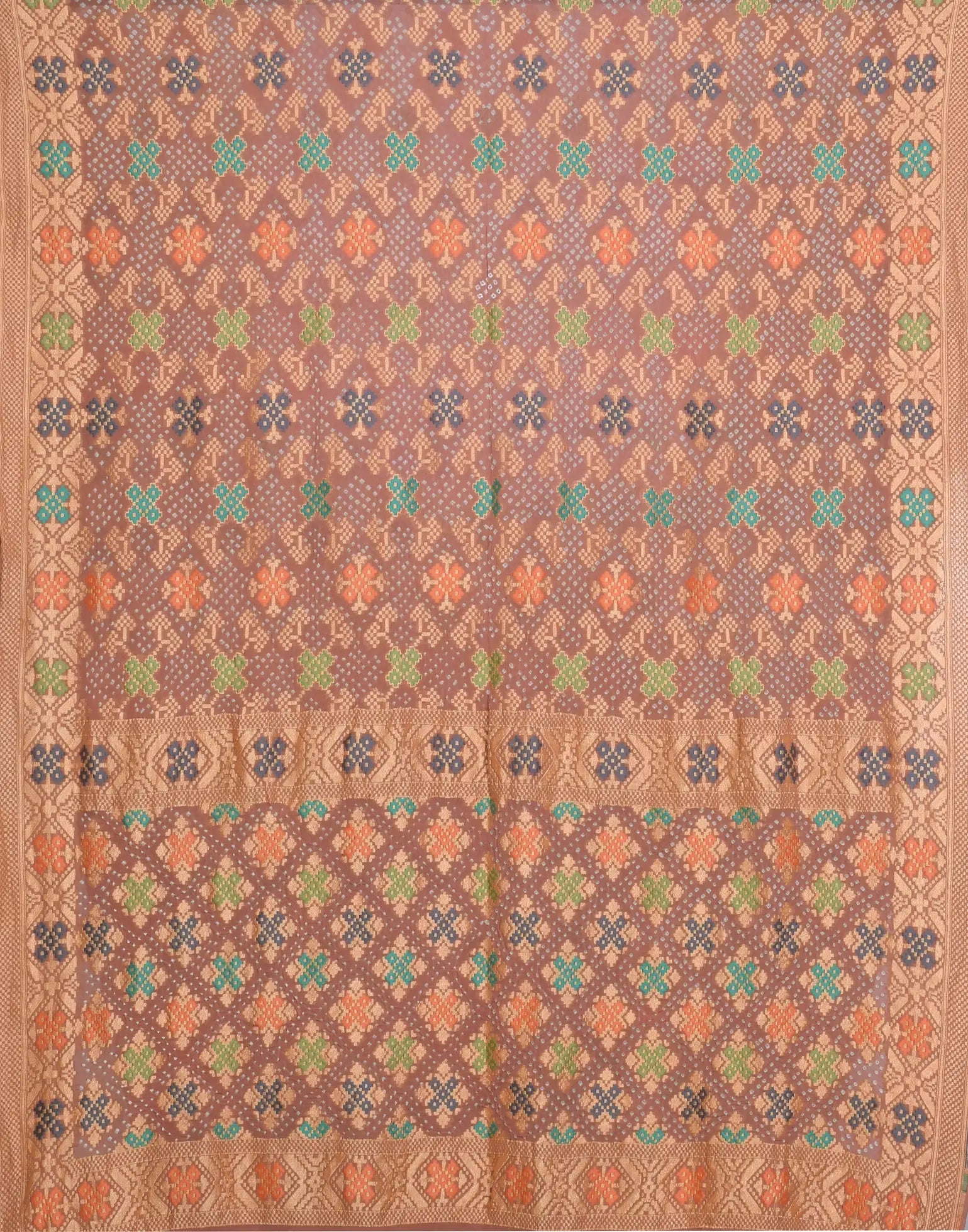 Banarasi Patola Design Weave Bandhani Saree