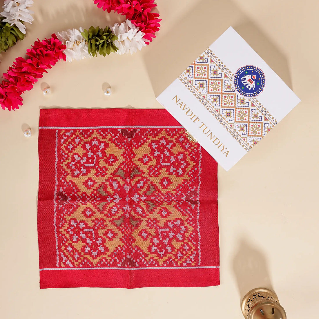 Single Ikat Pocket Square