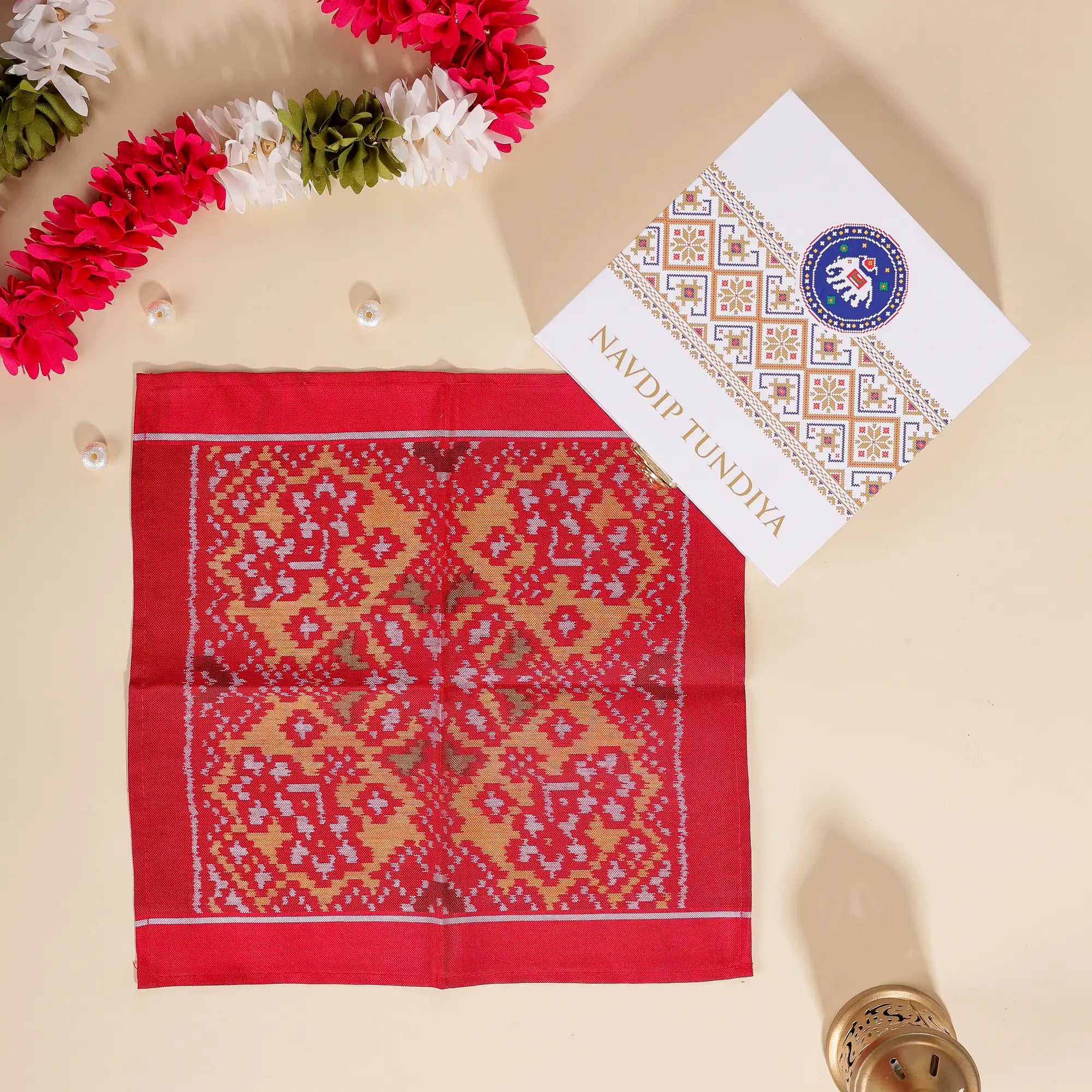 Single Ikat Pocket Square