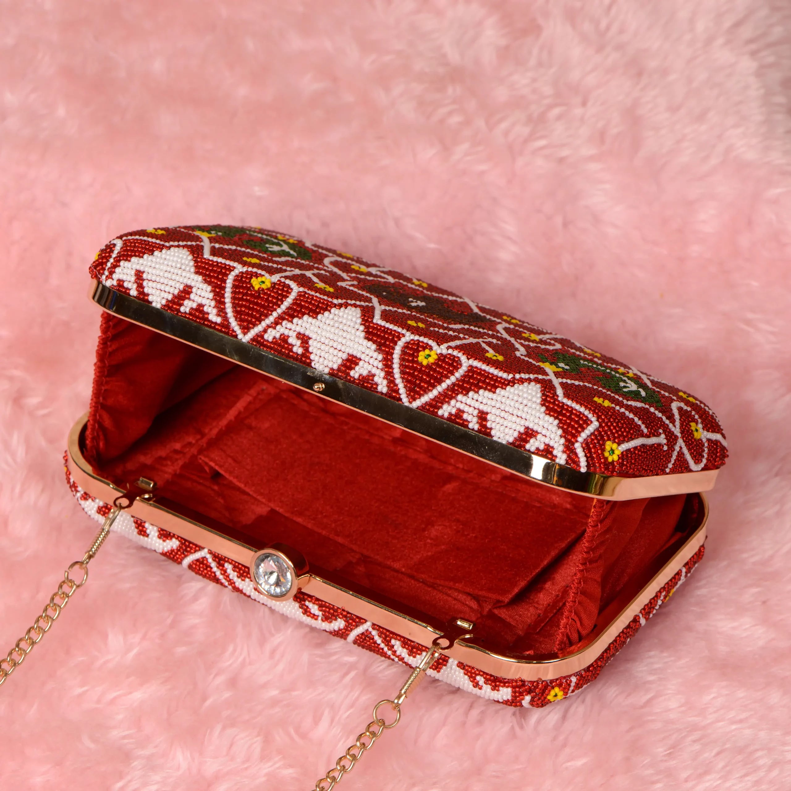 Patola Beaded Clutch