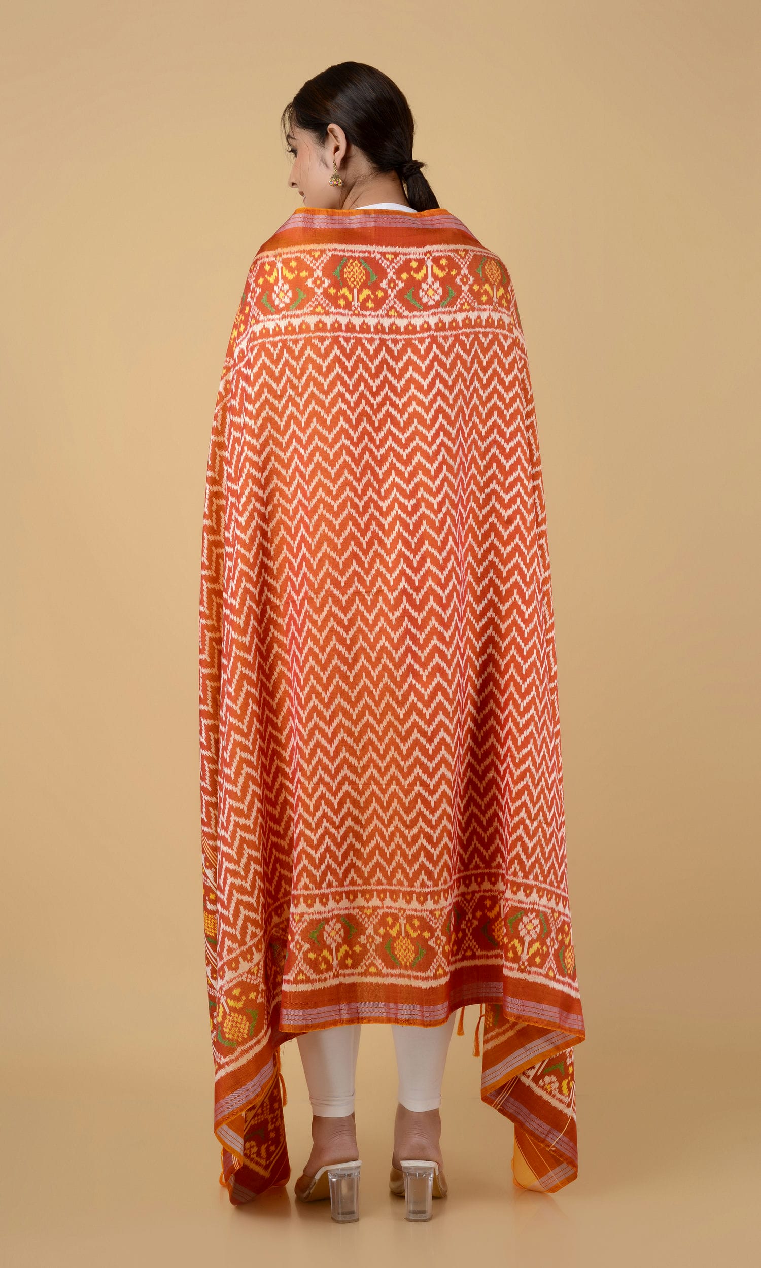 Twill Weave Patola Dupatta Laheriya