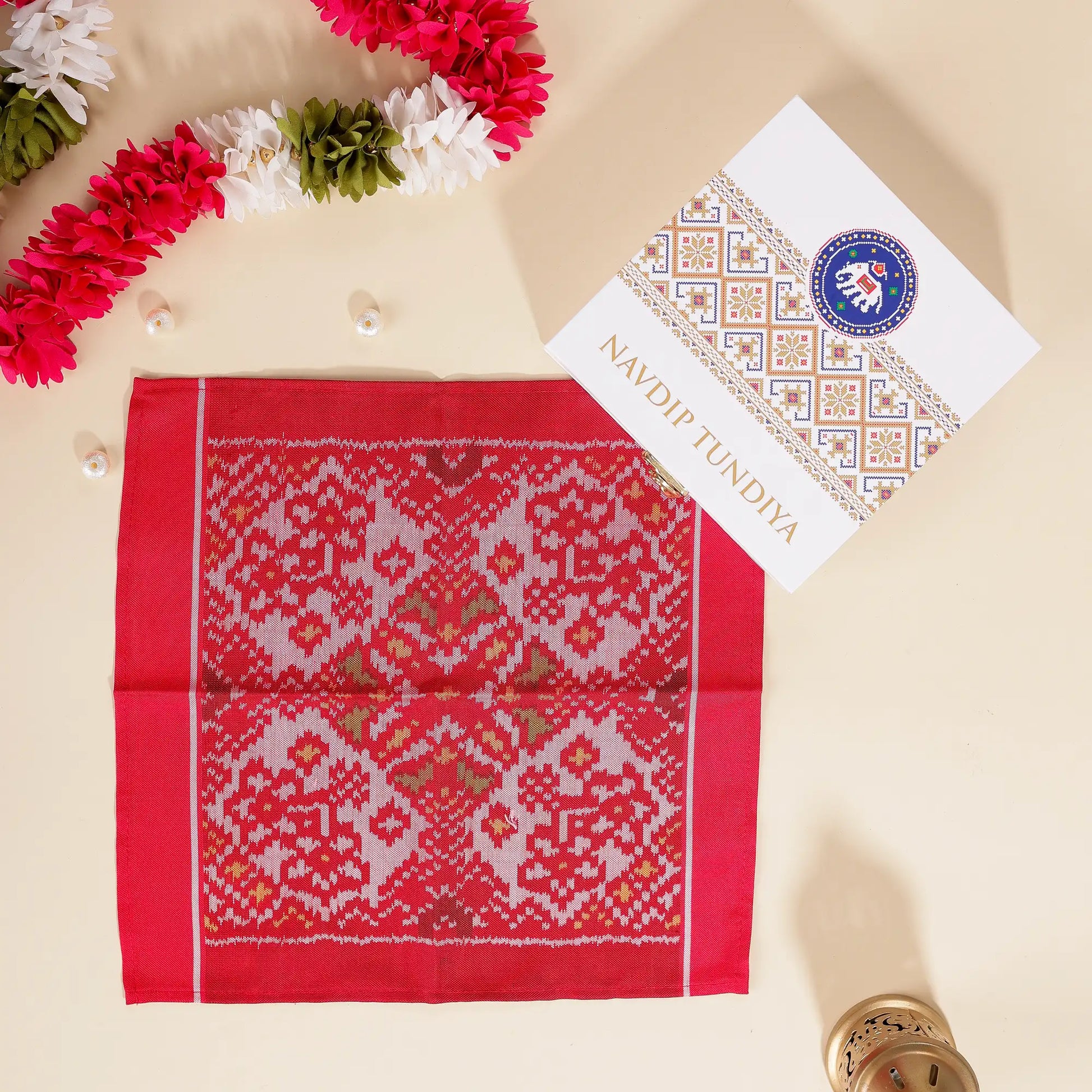 Single Ikat Pocket Square
