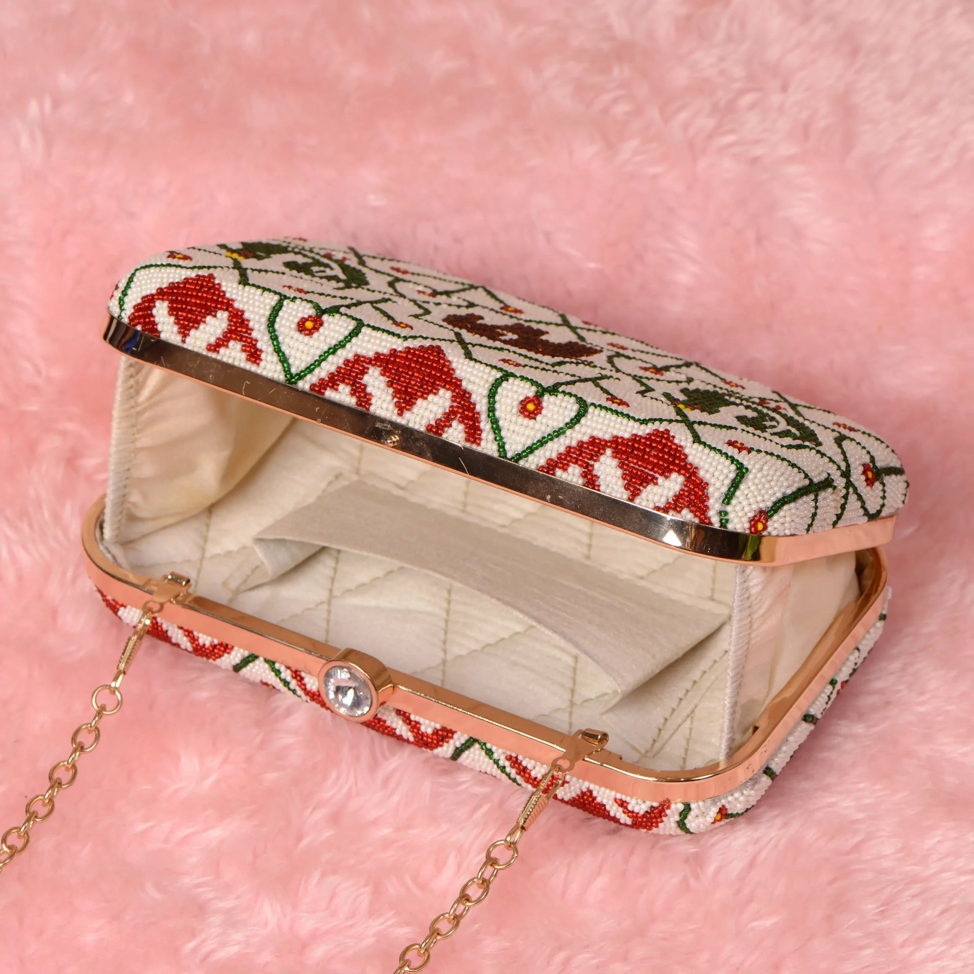 Patola Beaded Clutch