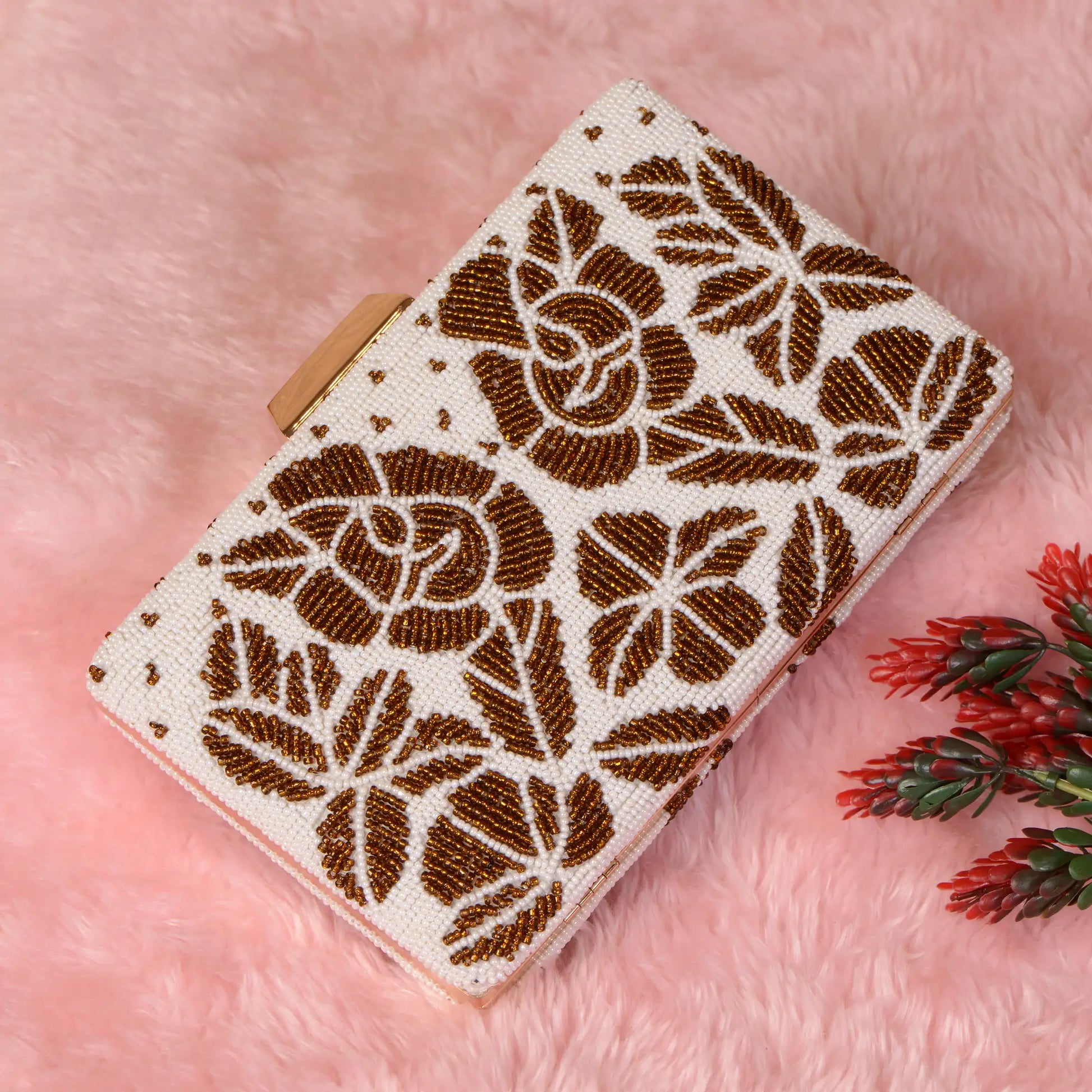 Beaded Patola Clutch