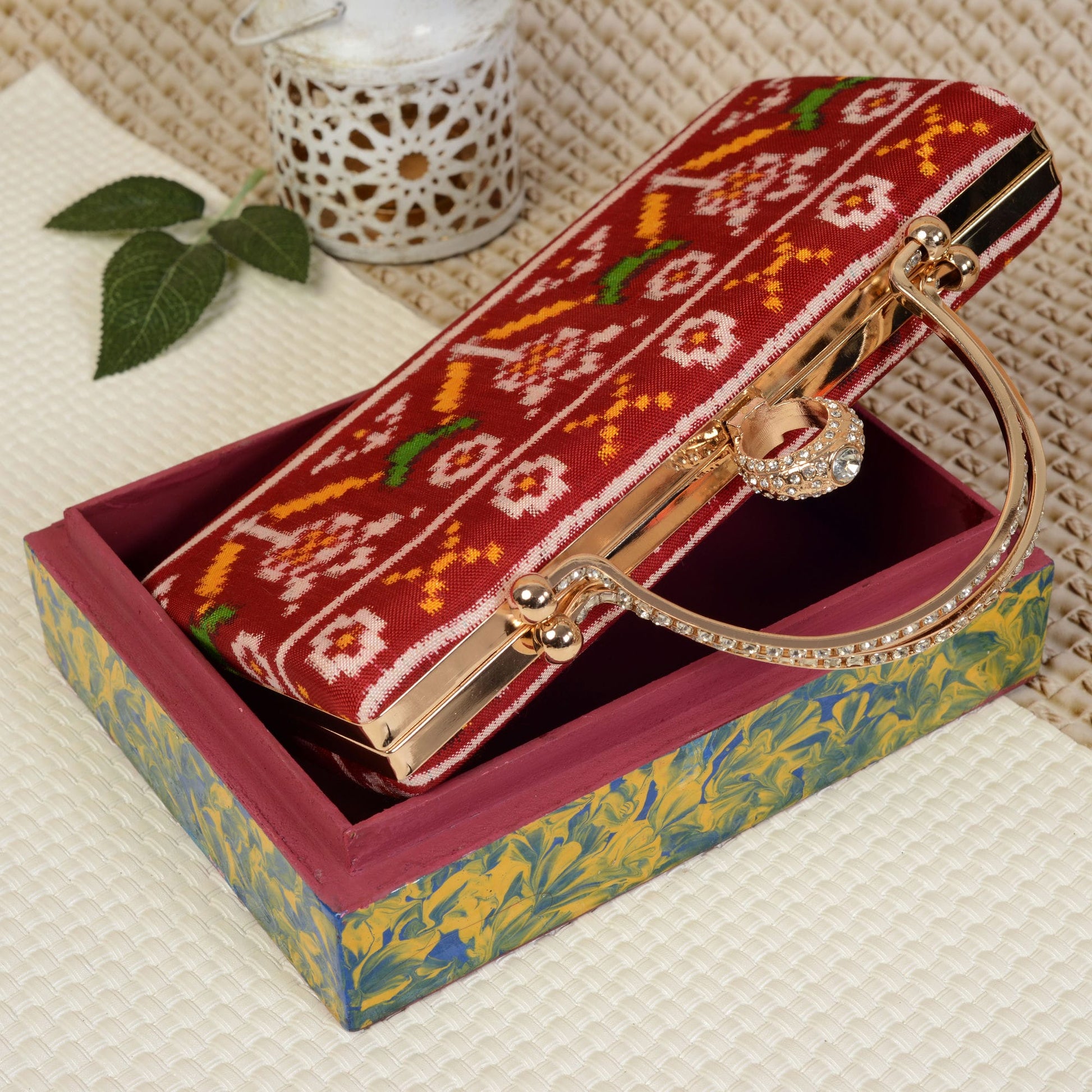 Double Ikat Patola Clutch