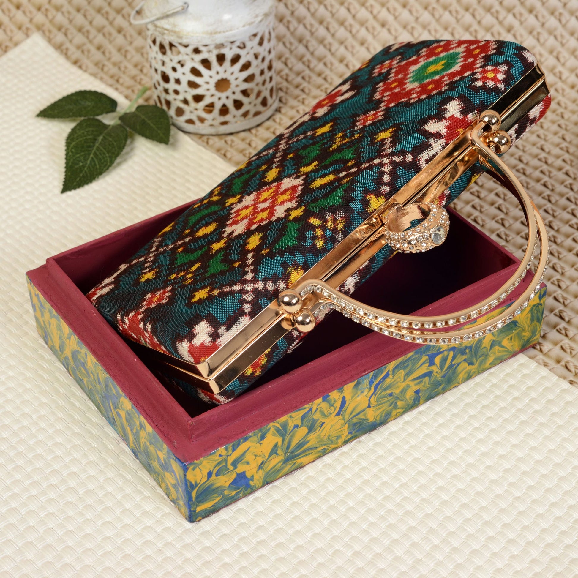 Double Ikat Patola Clutch