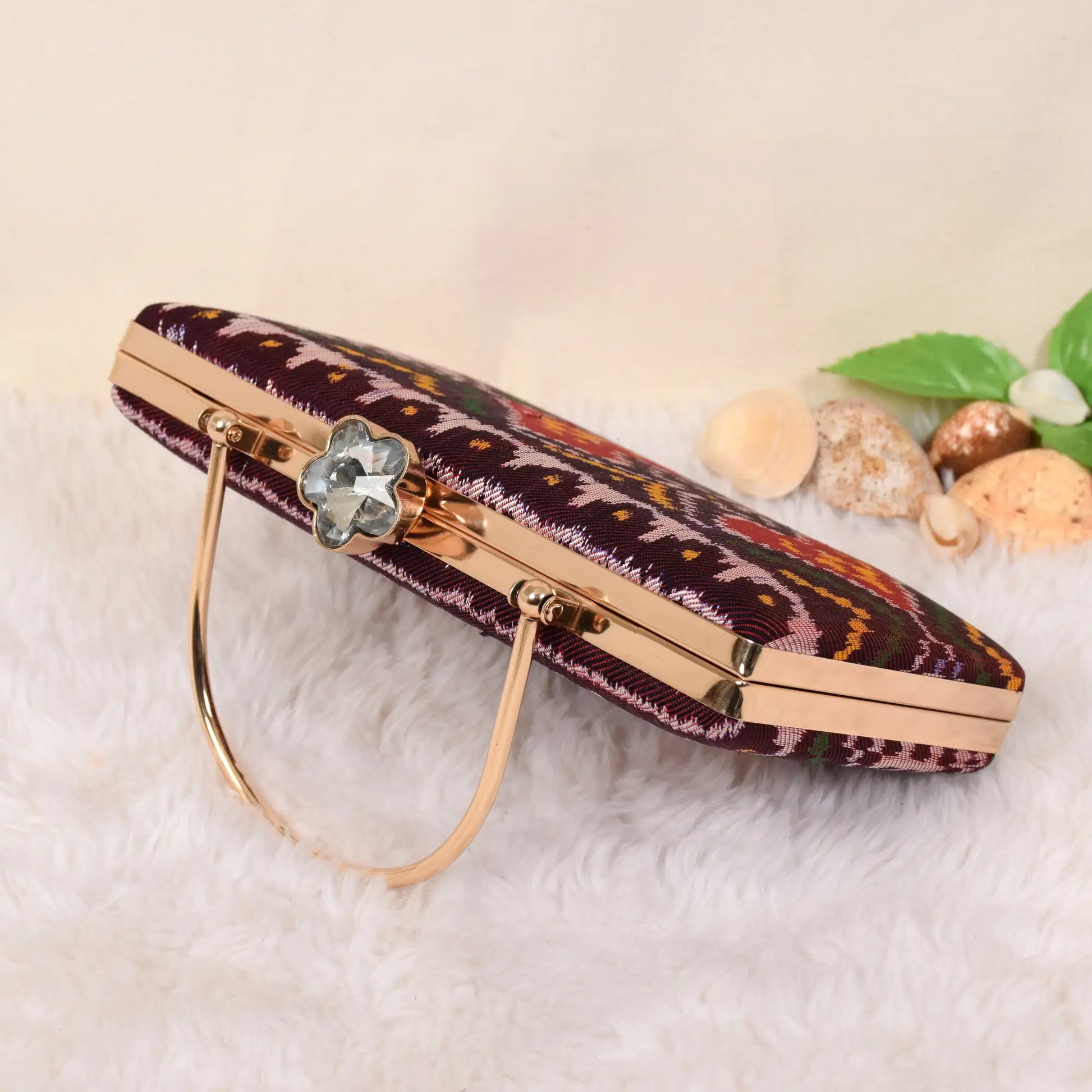 Twill Weave Patola Clutch