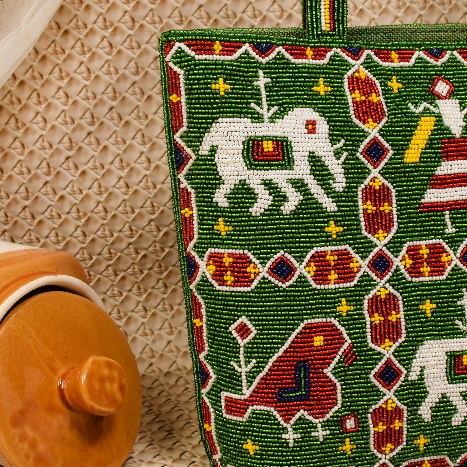 Patola Beaded Handbag