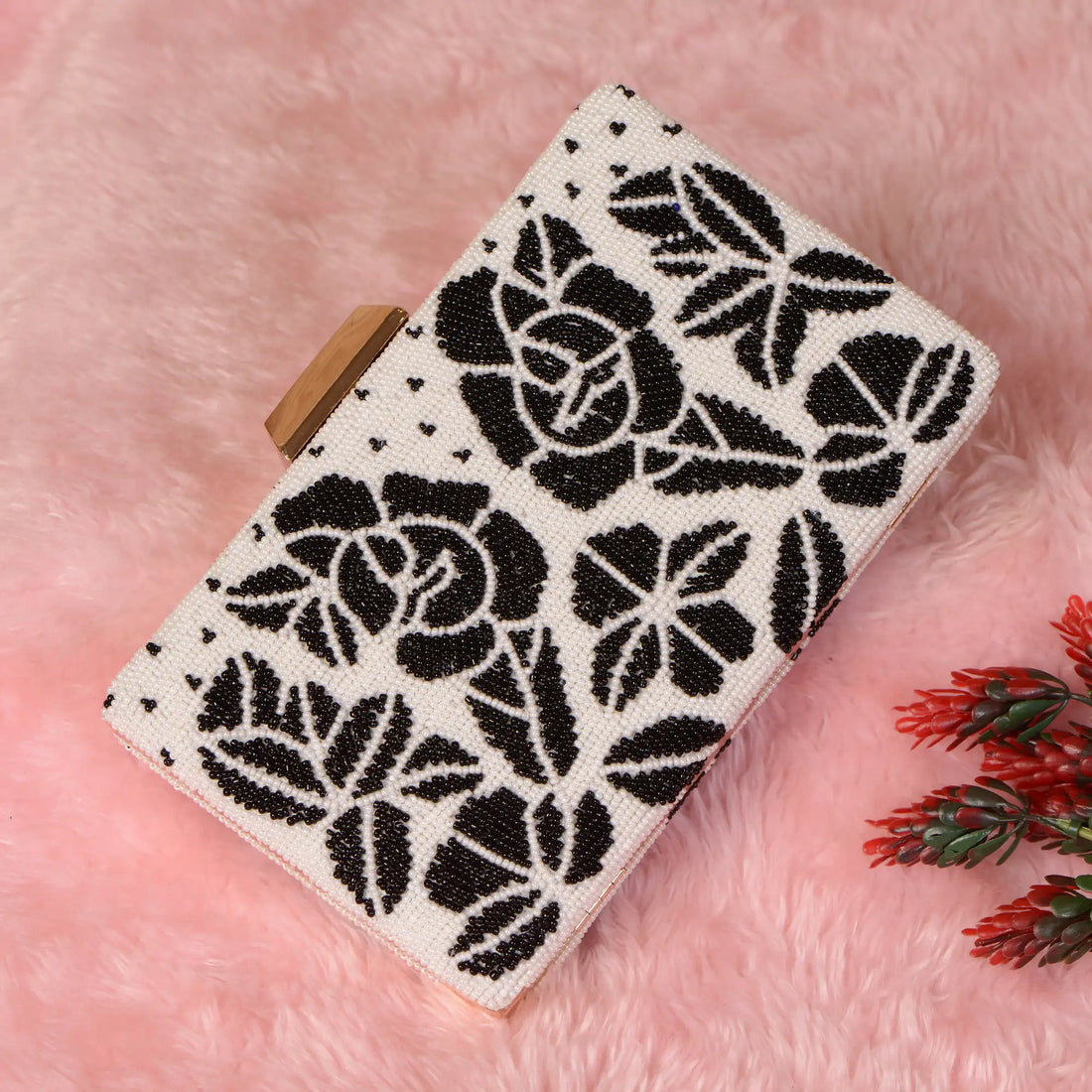 Beaded Patola Clutch