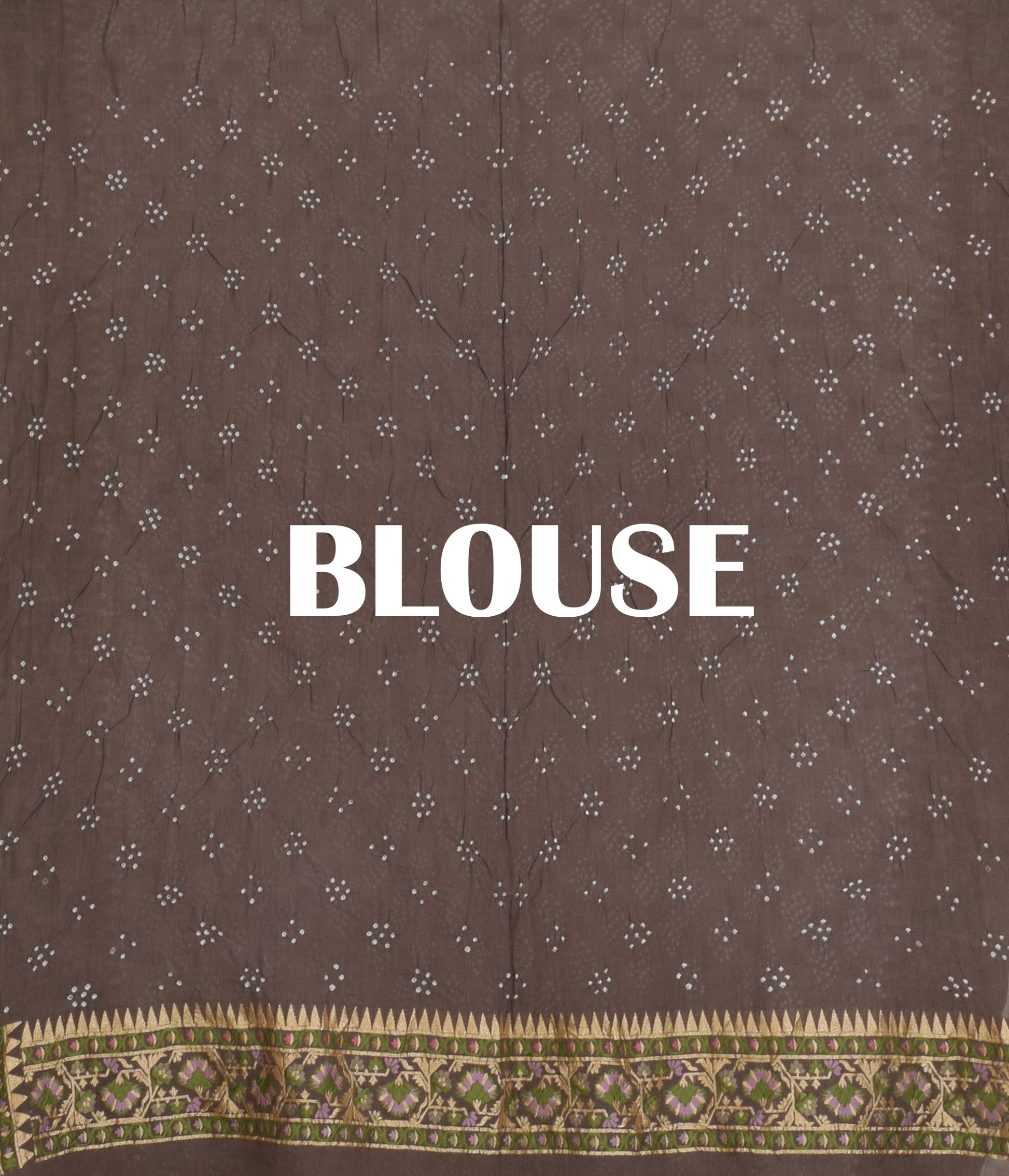 Banarasi Weave Parsi Jaal Bandhani Saree