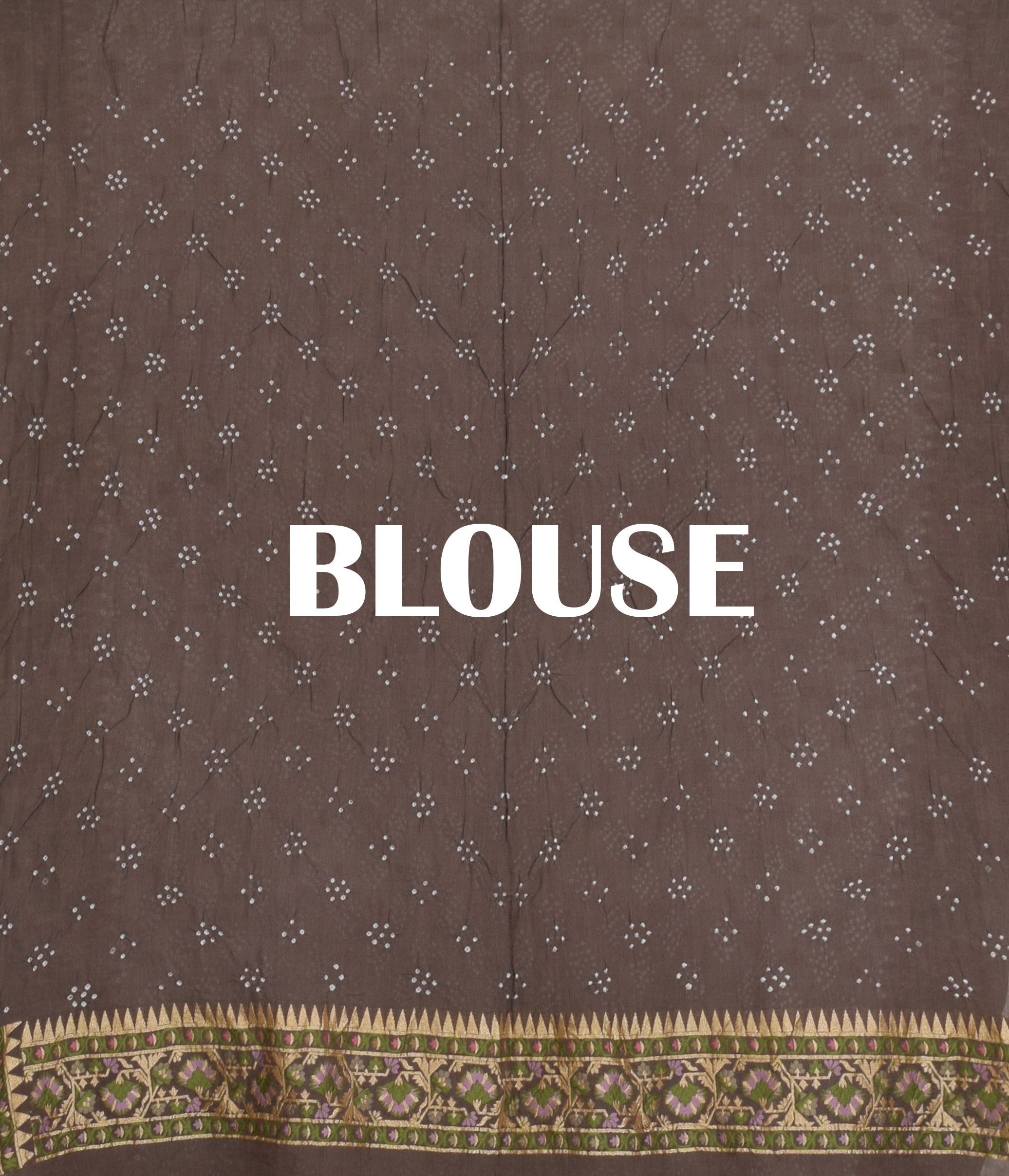 Banarasi Weave Parsi Jaal Bandhani Saree
