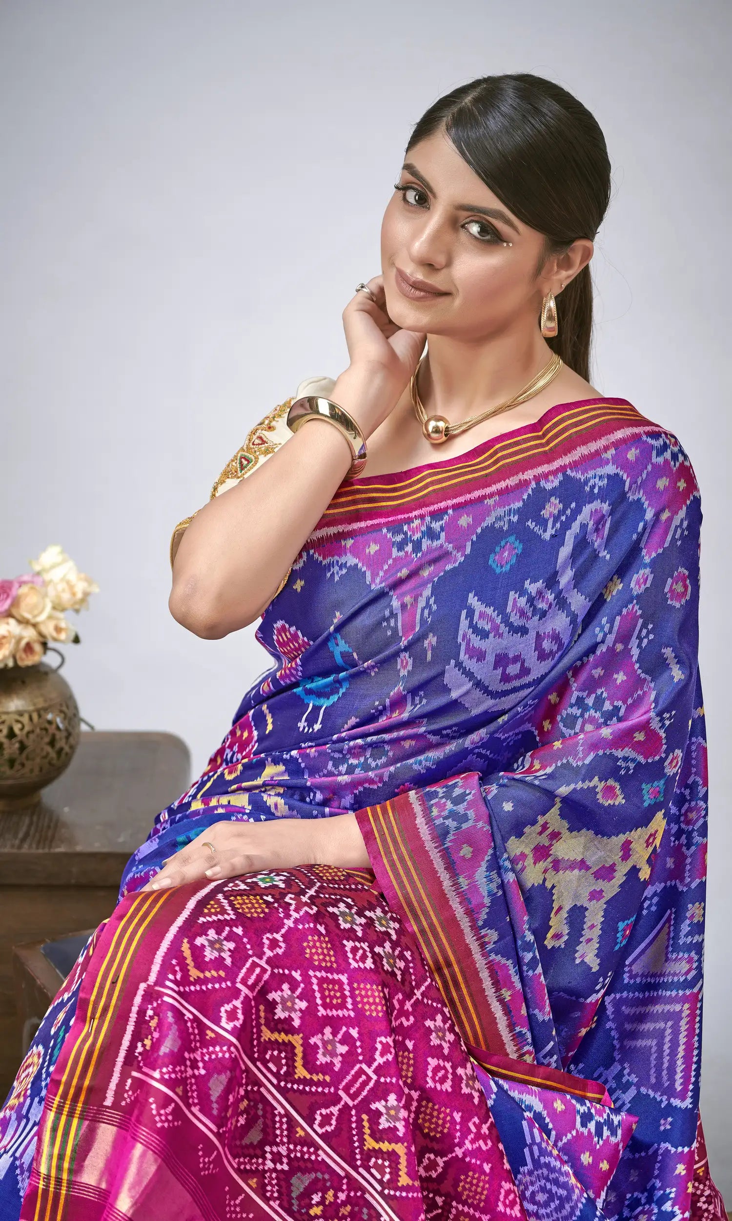 Single Ikat Patola Saree