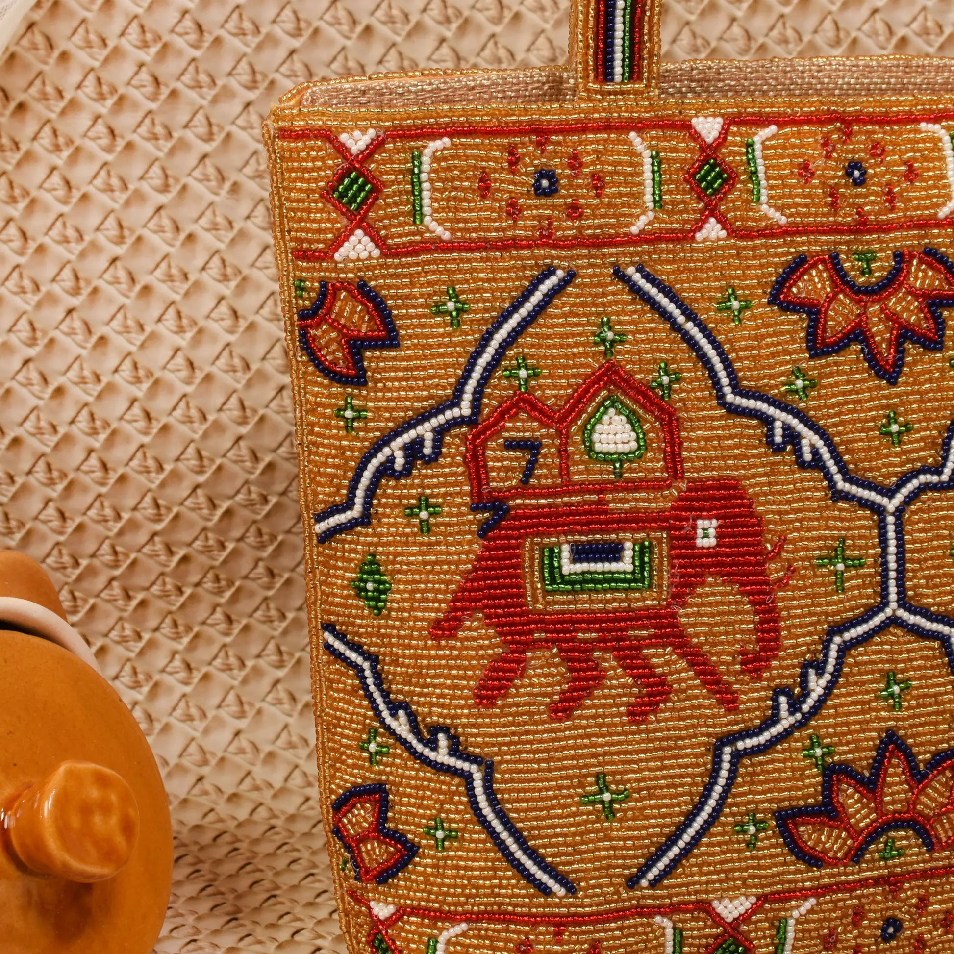 Patola Beaded Handbag