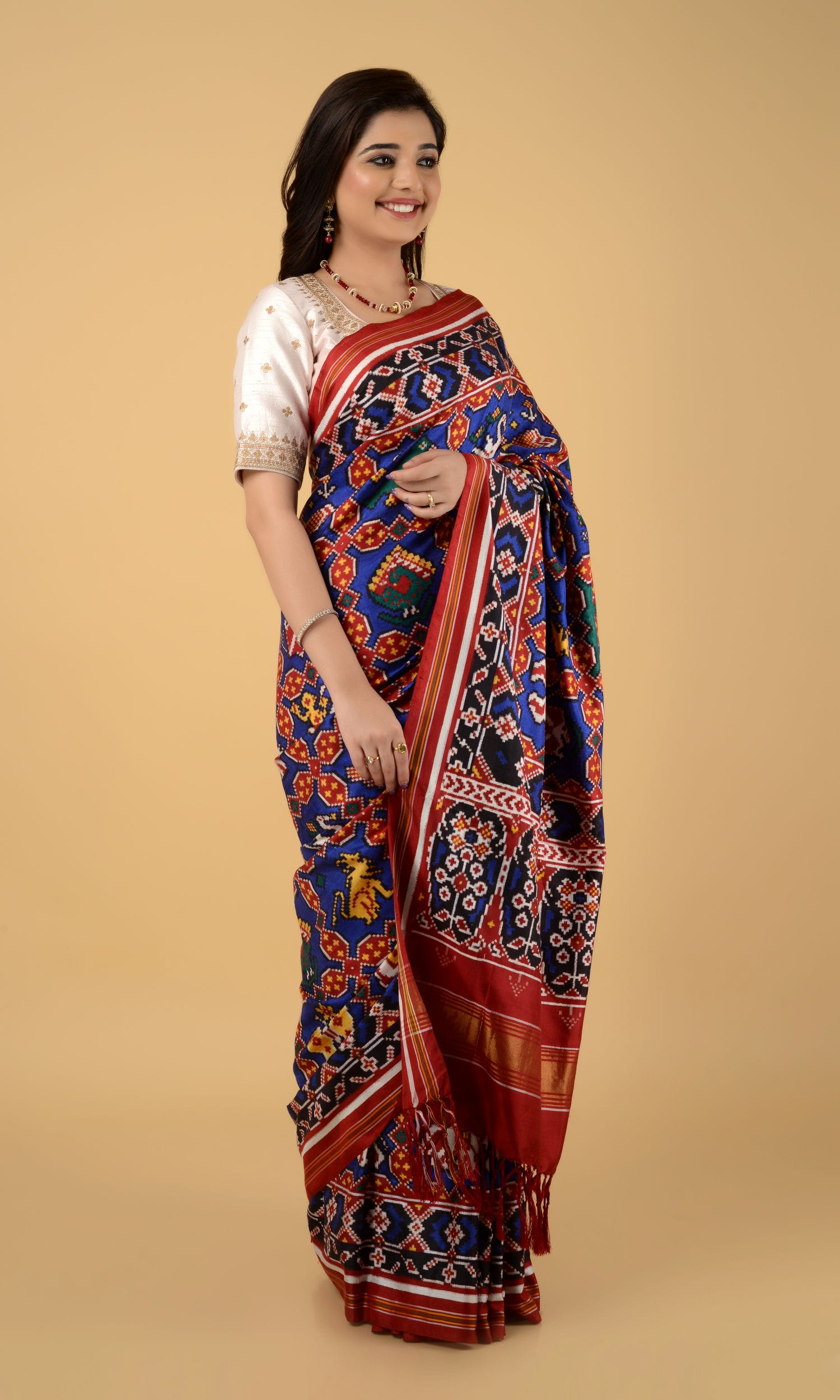 Double Ikat Patola Saree 9 Motifs