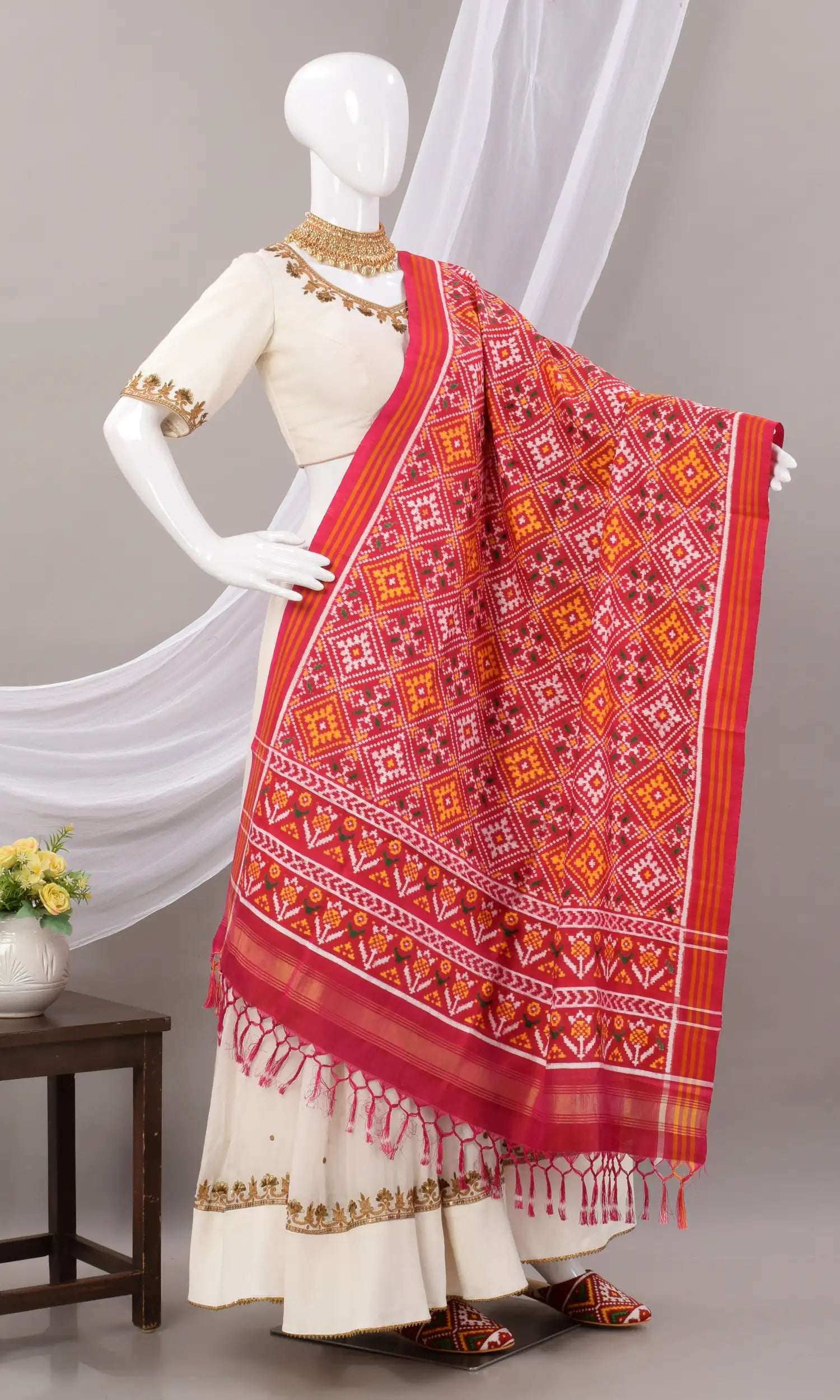 Double Ikat Patola Dupatta