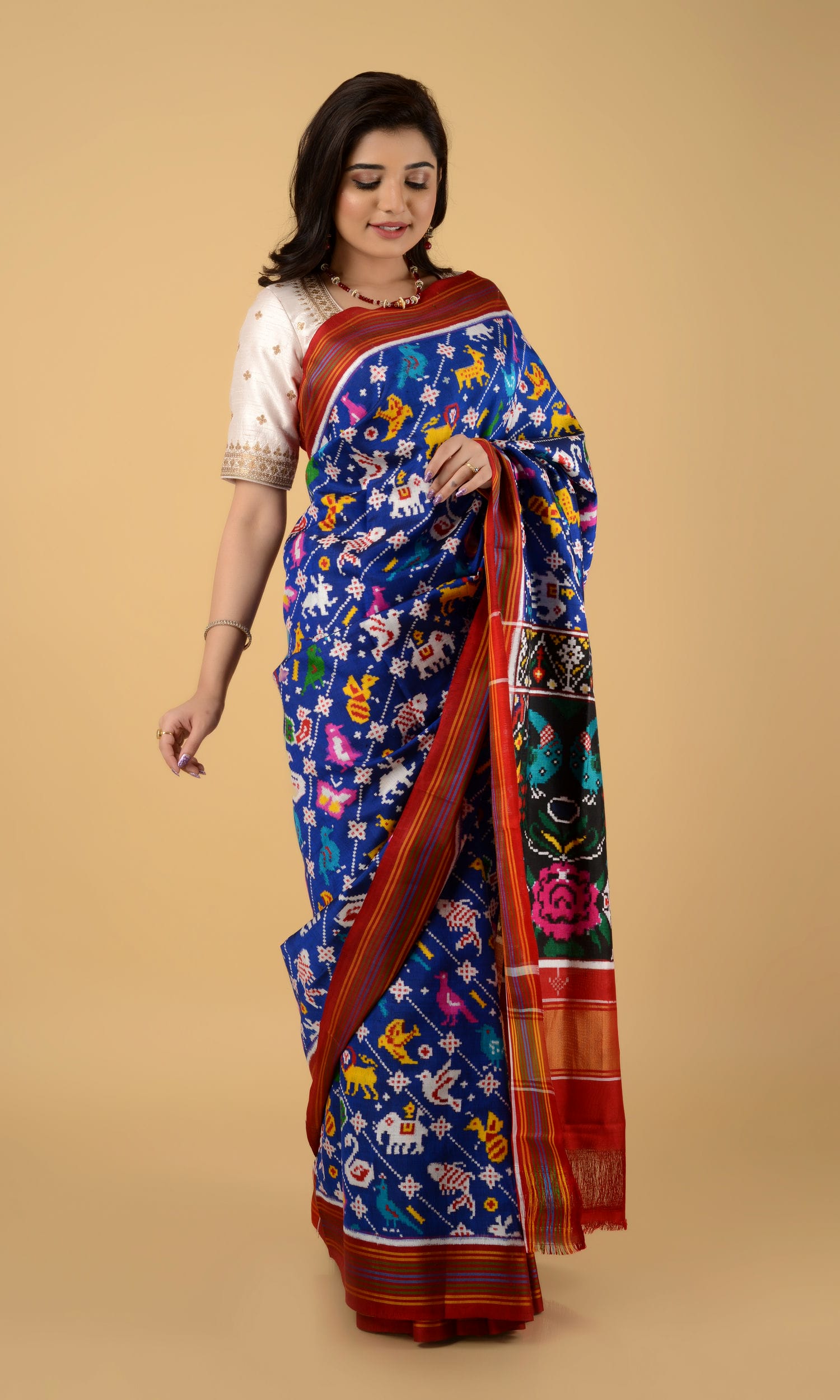 Double Ikat Patola Saree 17 Motifs