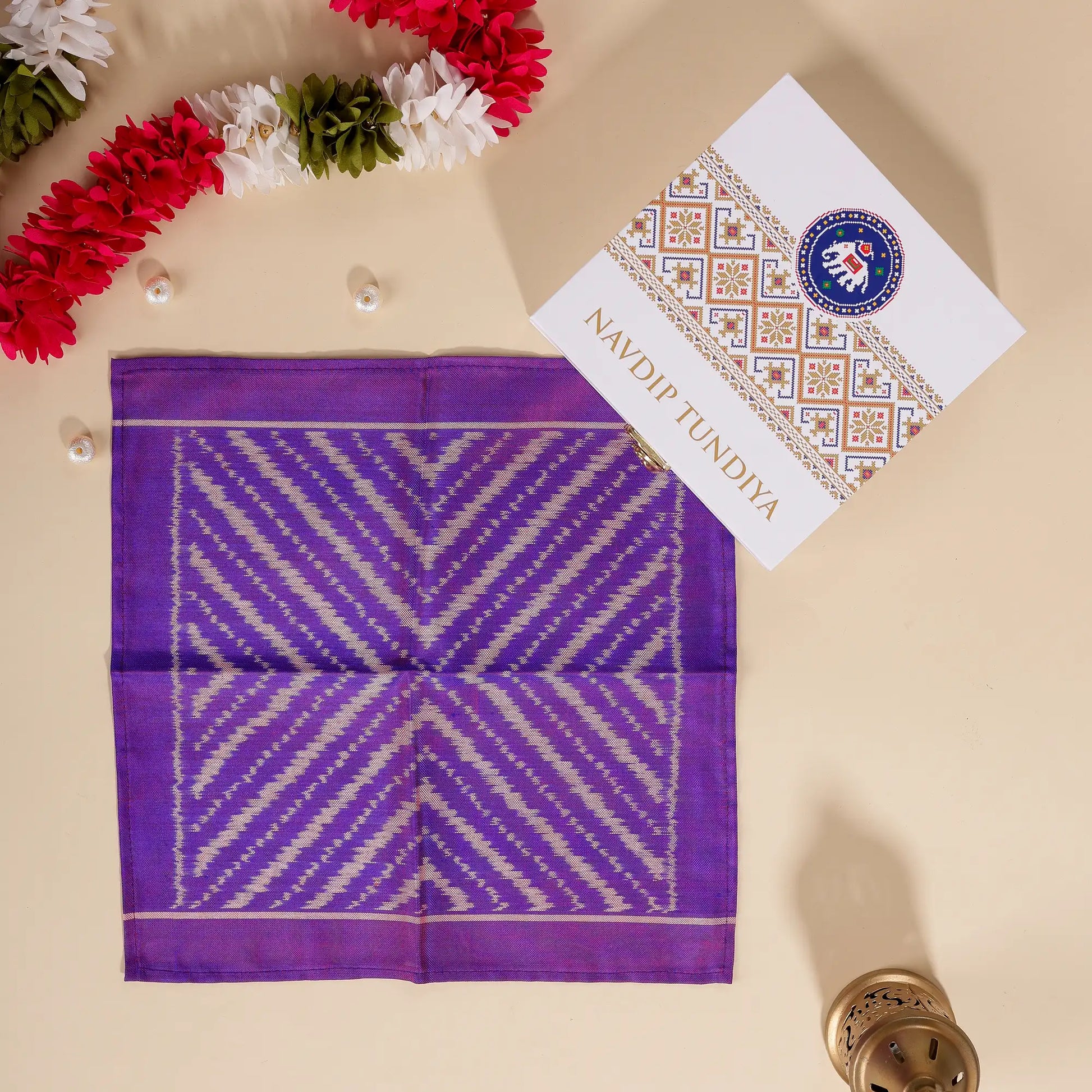 Single Ikat Pocket Square
