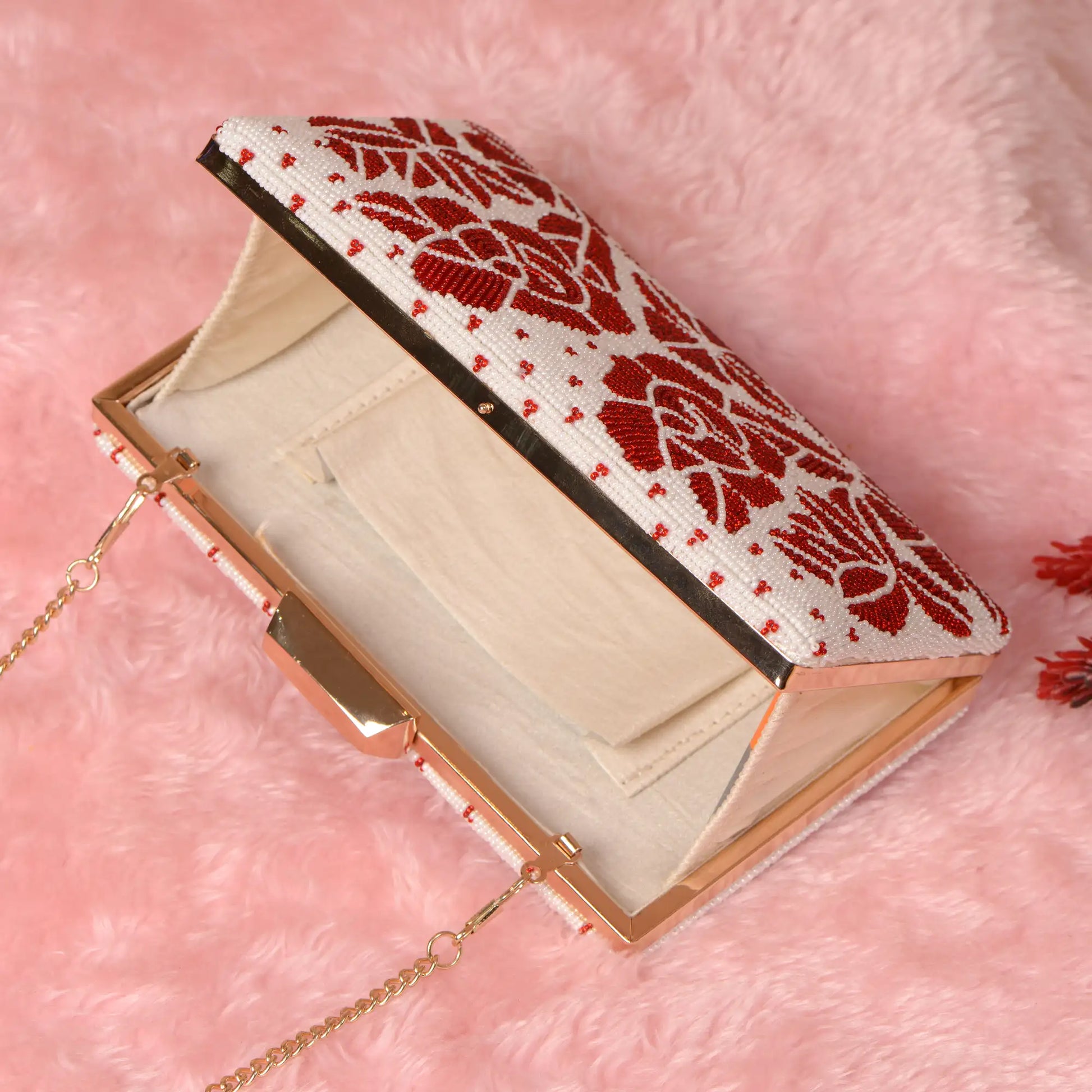 Beaded Patola Clutch
