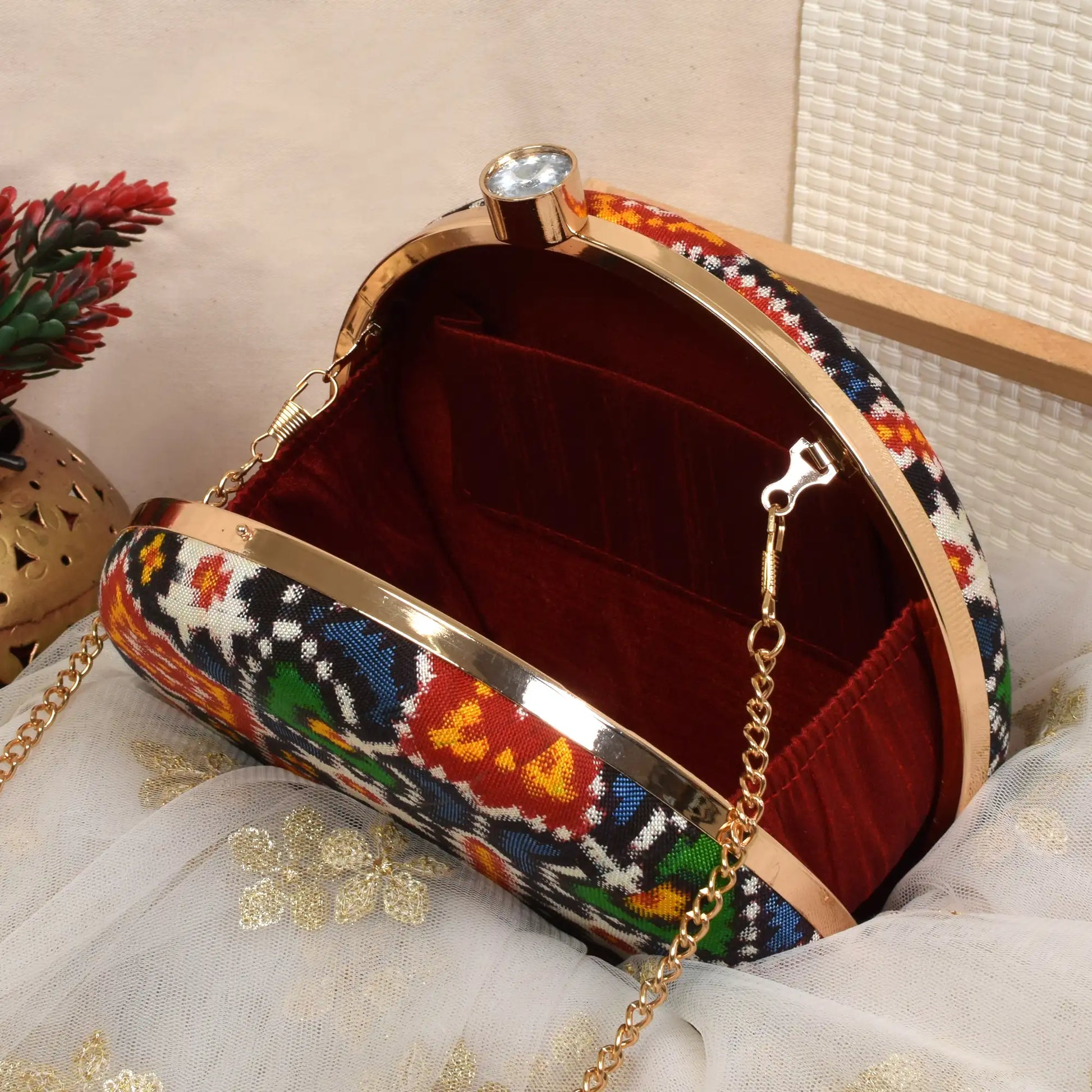 Double Ikat Patola Clutch