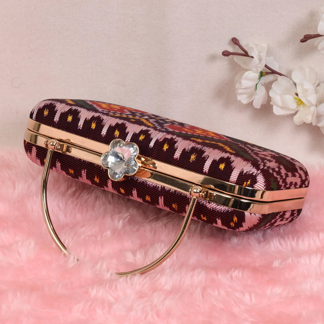Twill Weave Patola Clutch