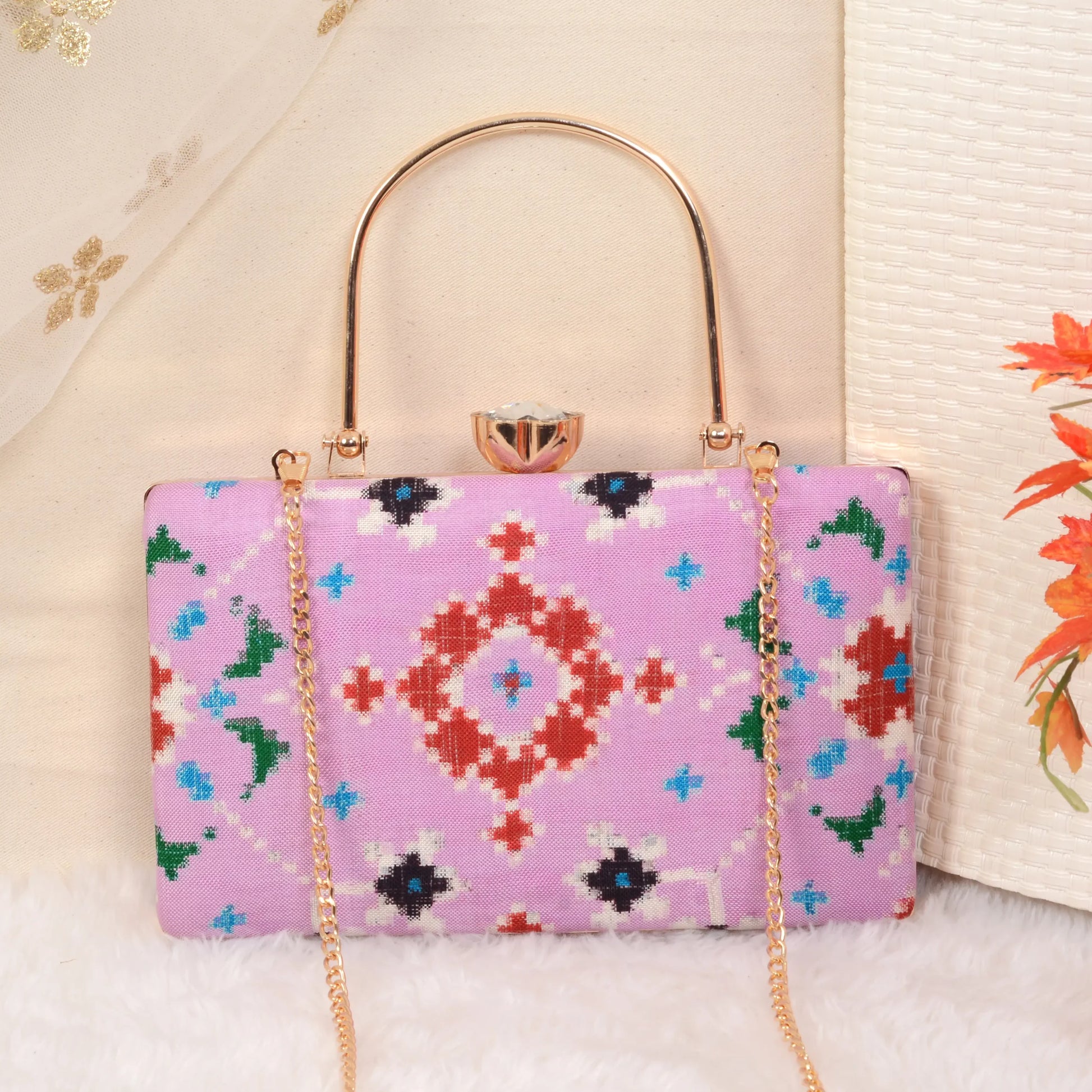 Double Ikat Patola Clutch