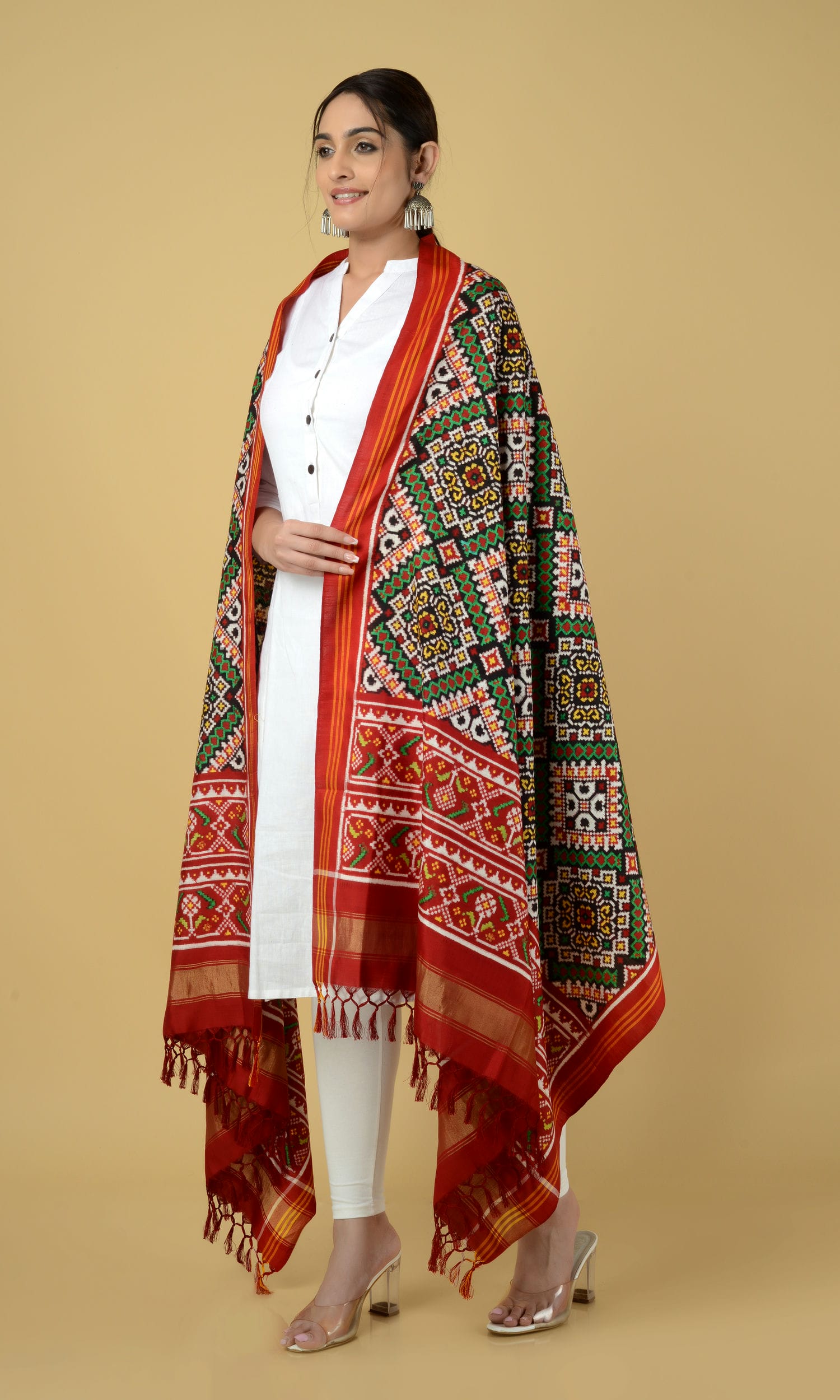 Double Ikat Patola Dupatta Chanda Chex