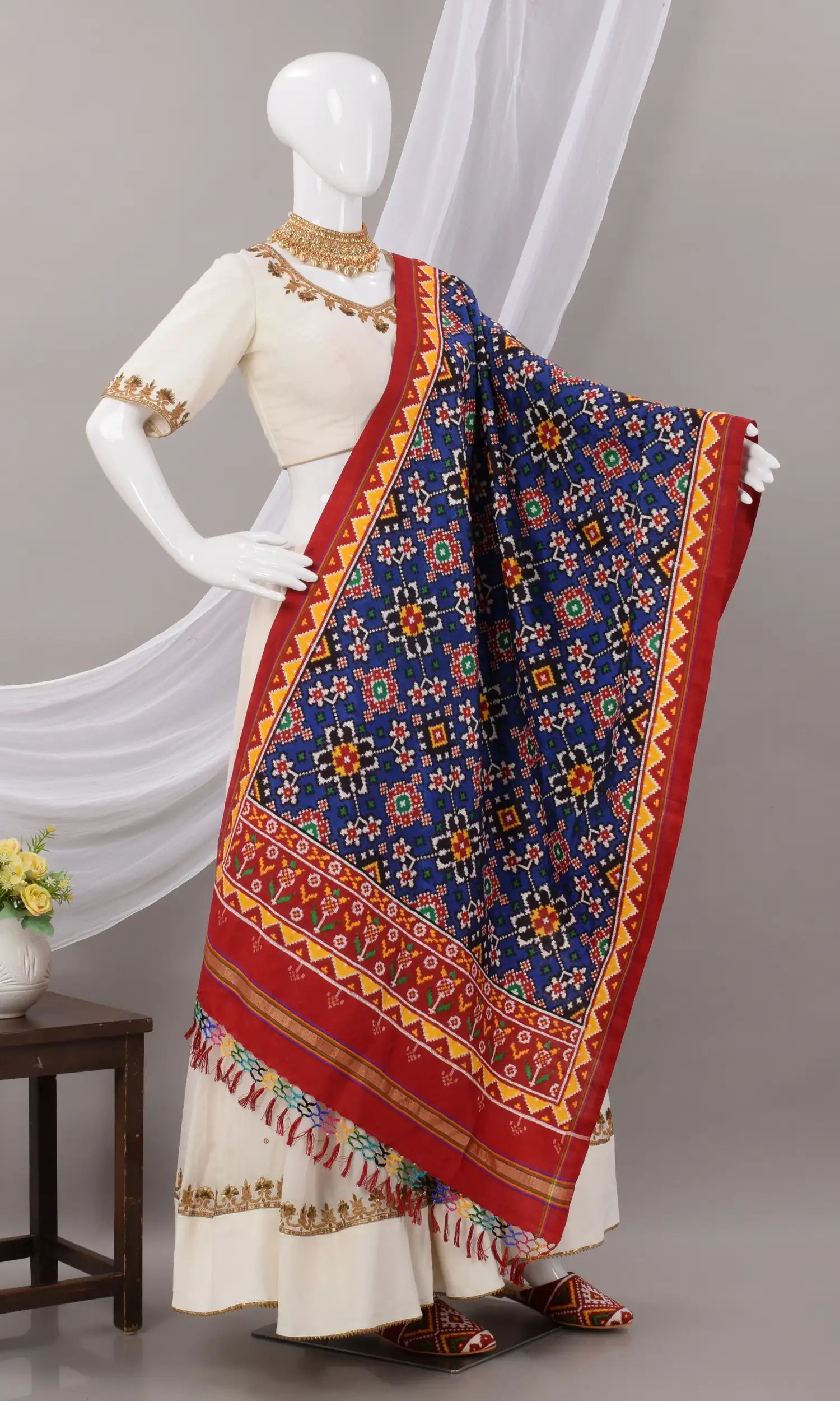 Double Ikat Patola Dupatta