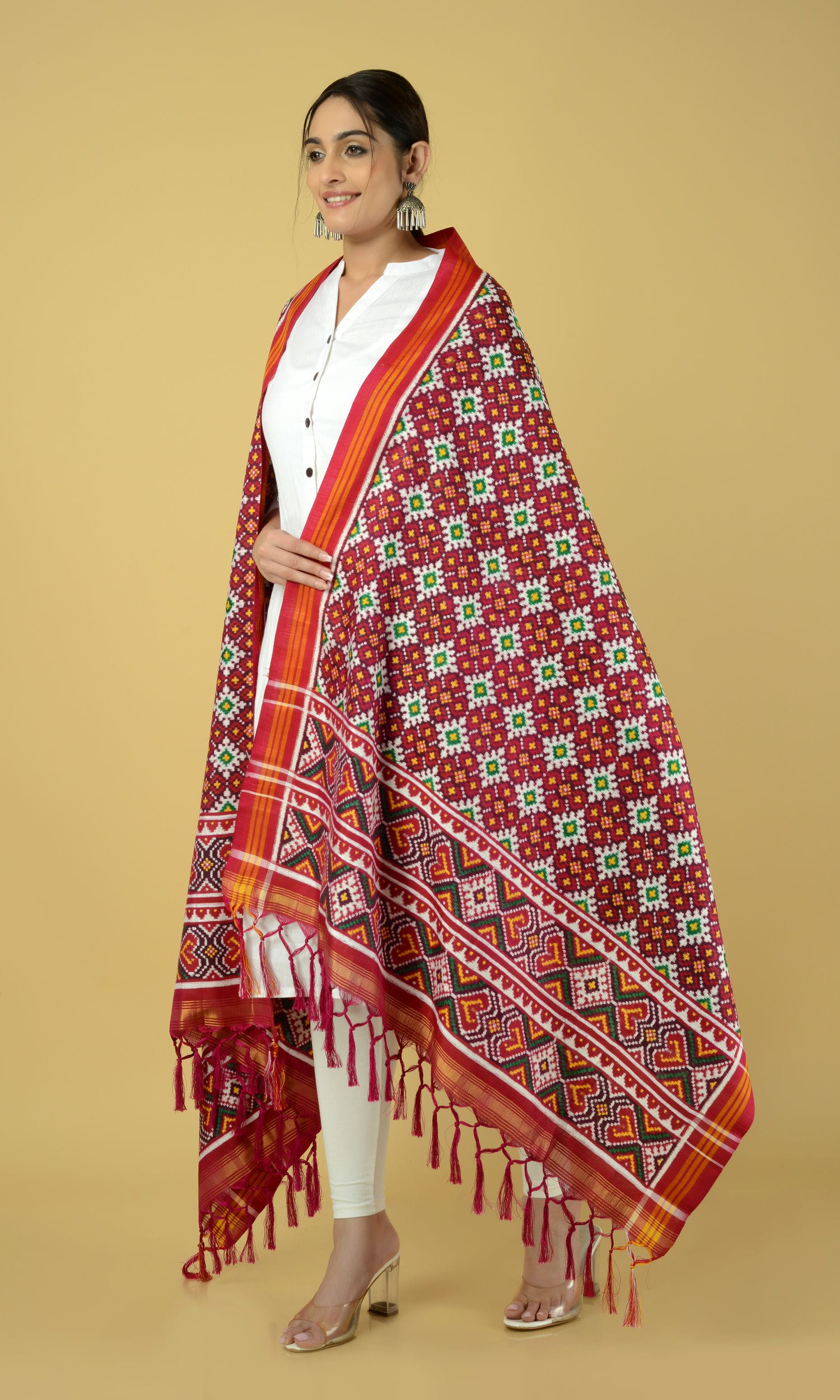 Double Ikat Patola Dupatta Chanda