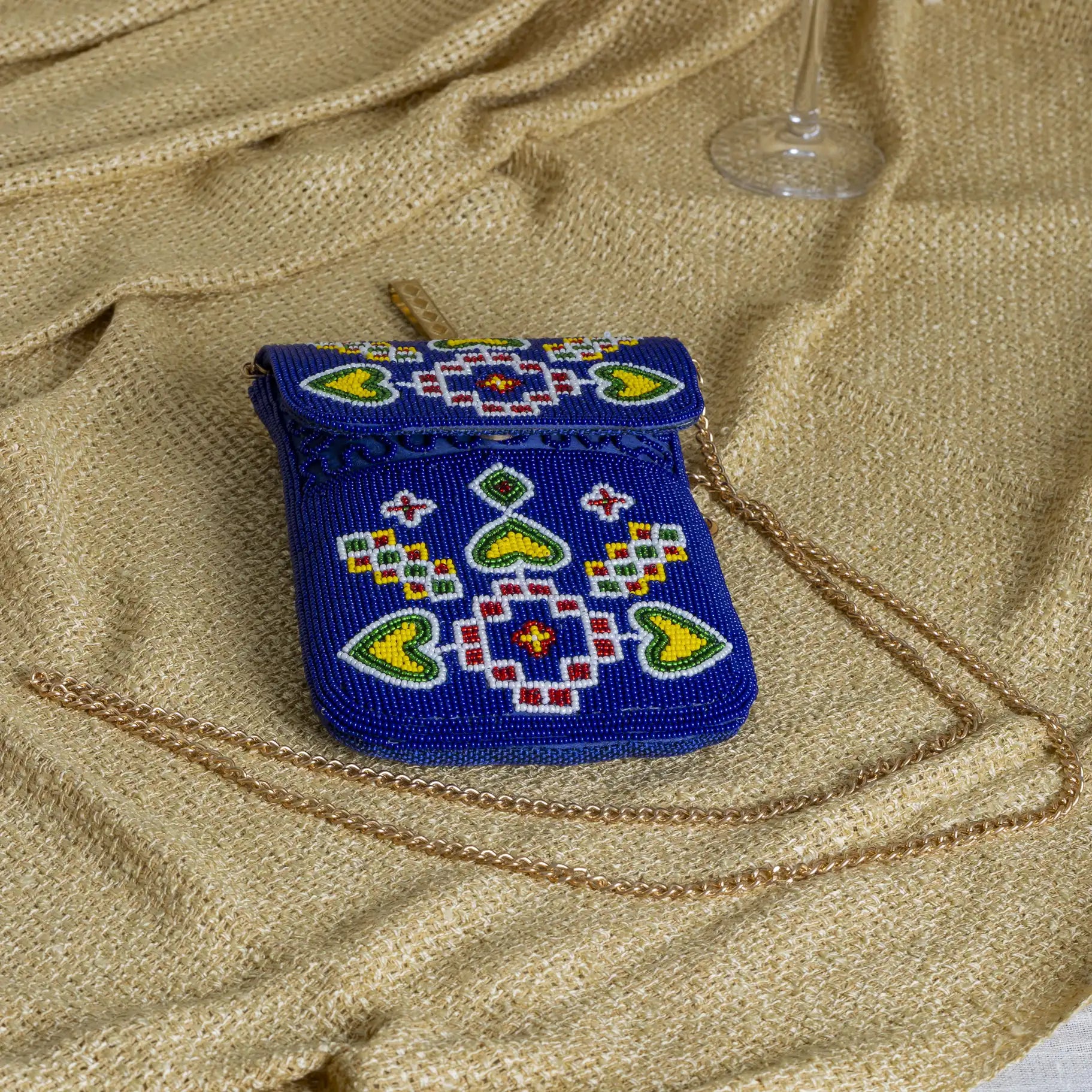 Mobile Cover Pearl Patola Beaded