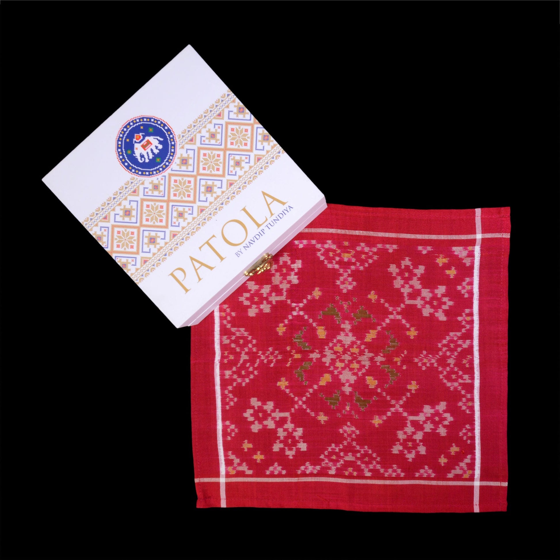 Single Ikat Pocket Square