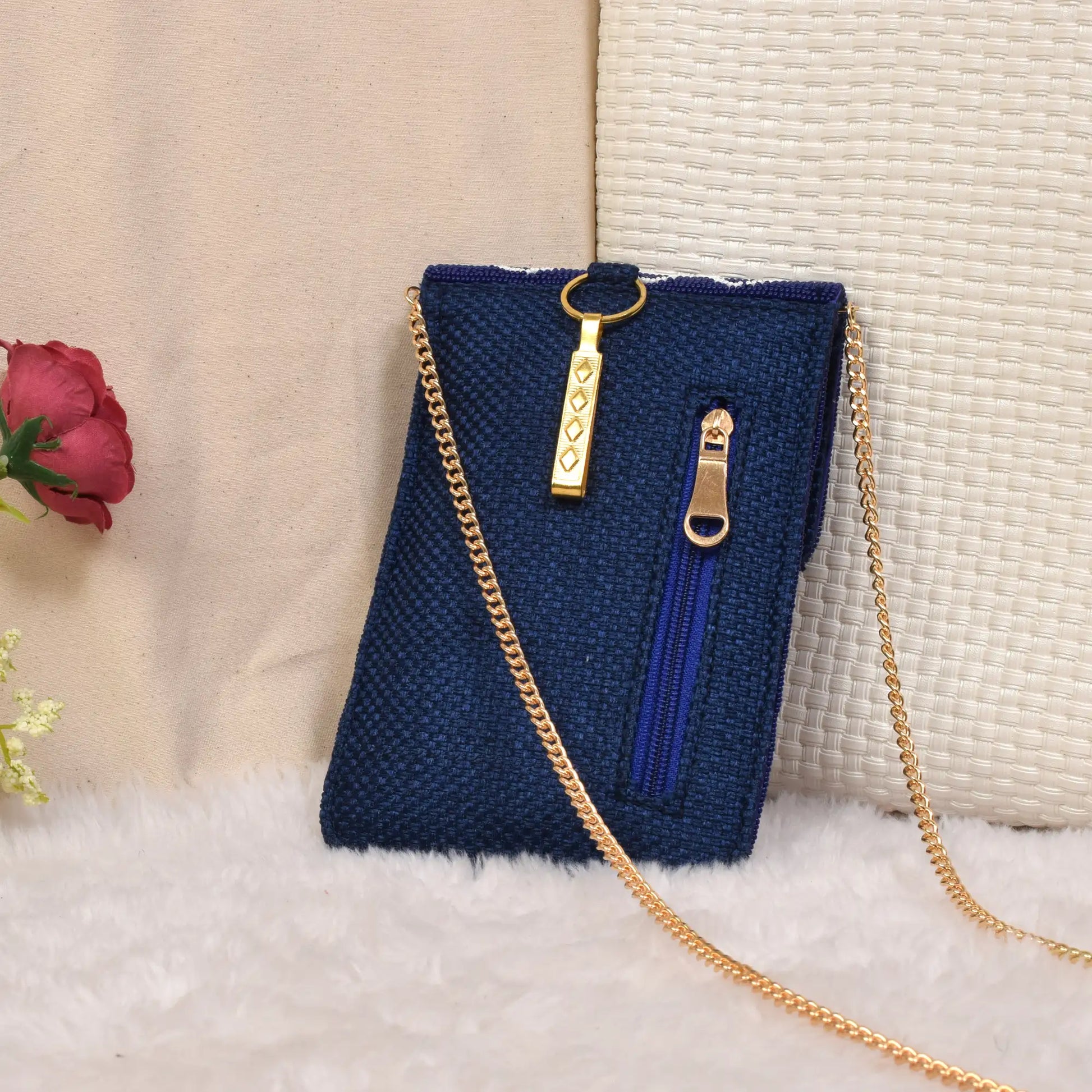 Mobile Cover Pearl Patola Beaded