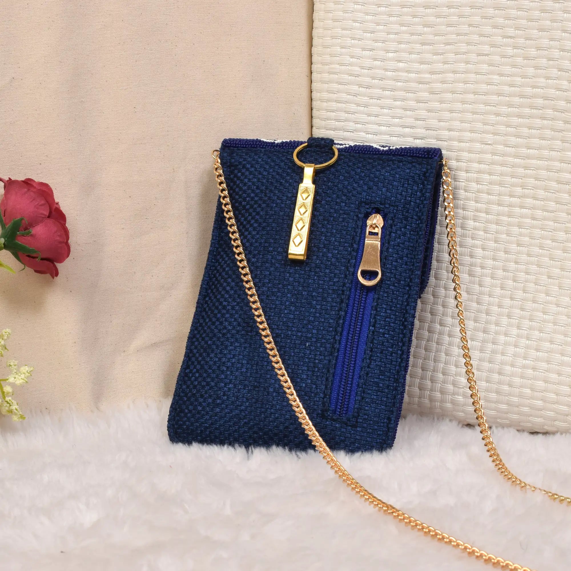 Mobile Cover Pearl Patola Beaded