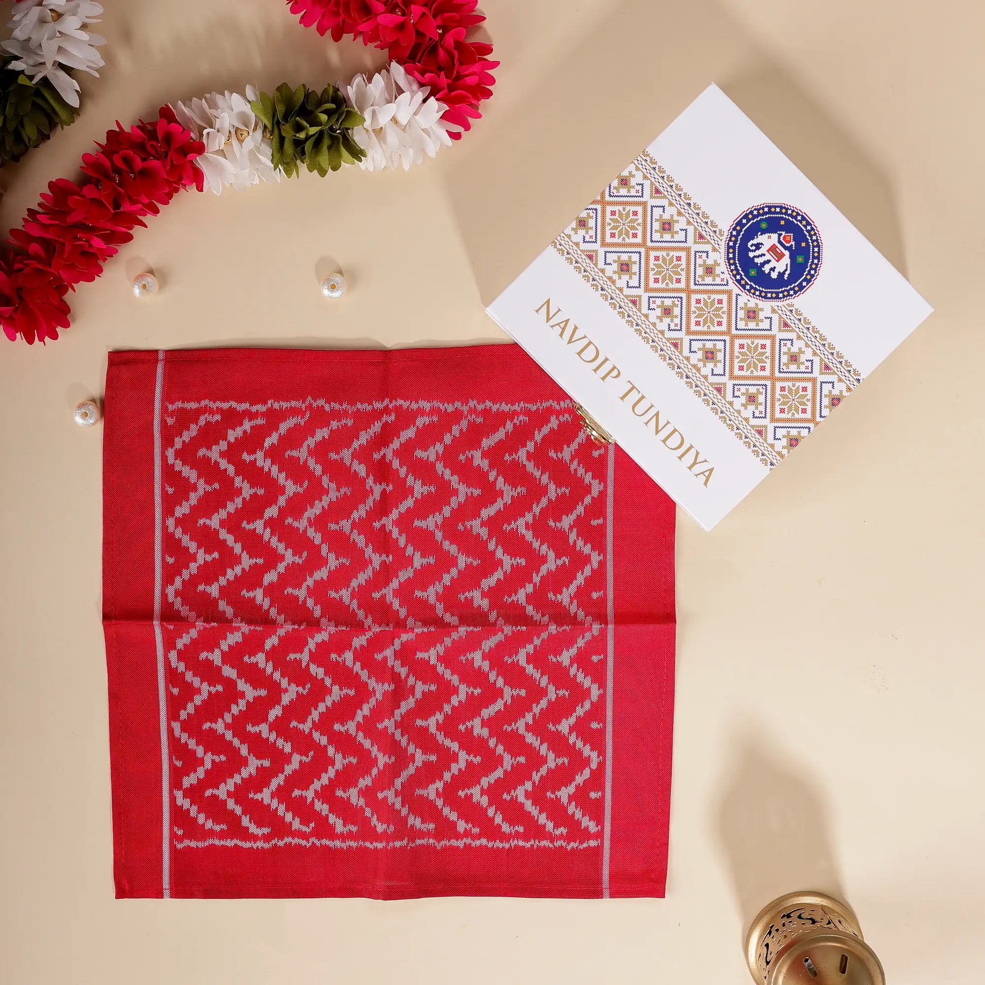 Single Ikat Pocket Square