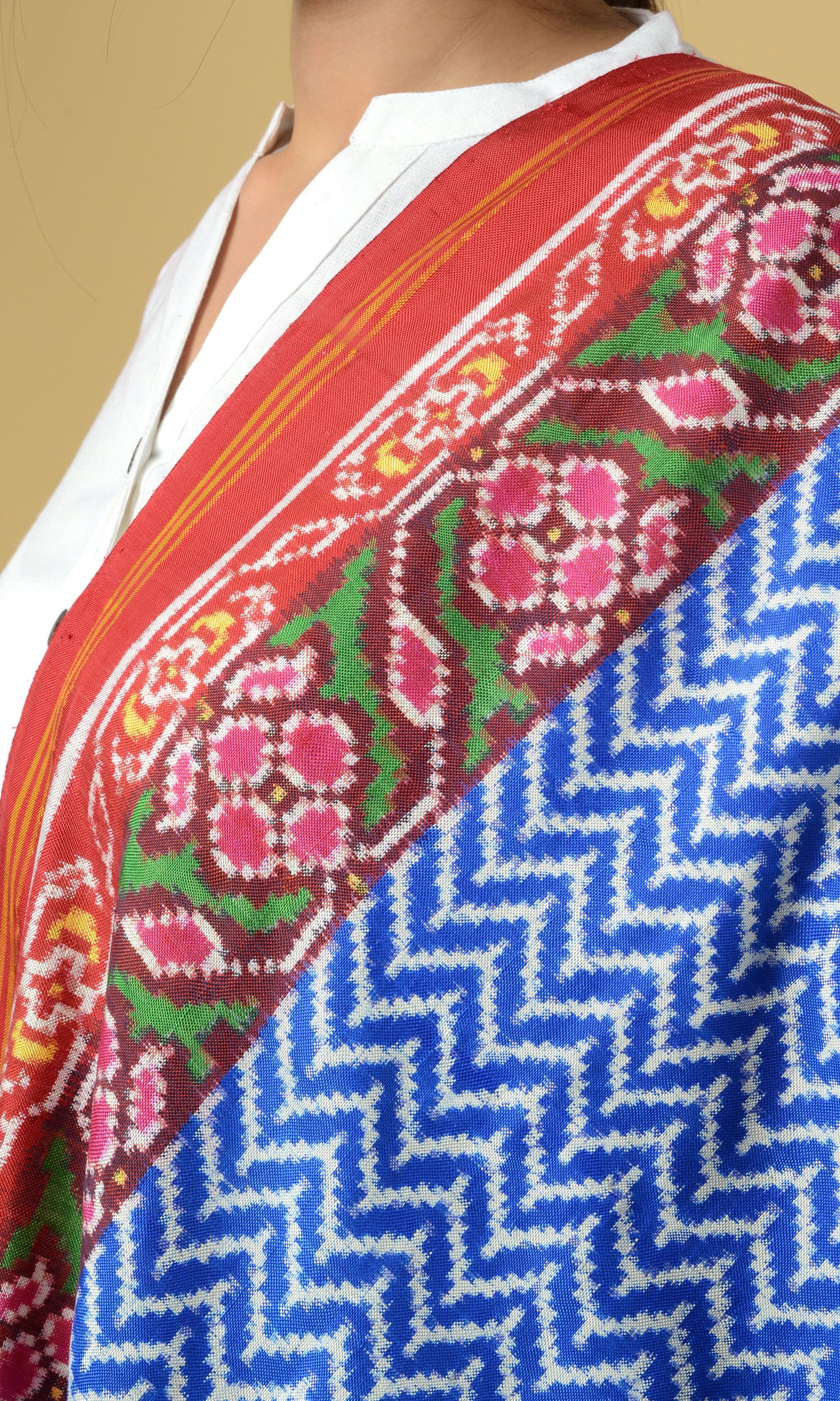 Double Ikat Patola Dupatta Laheriya