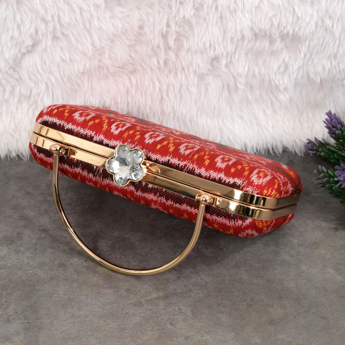 Twill Weave Patola Clutch