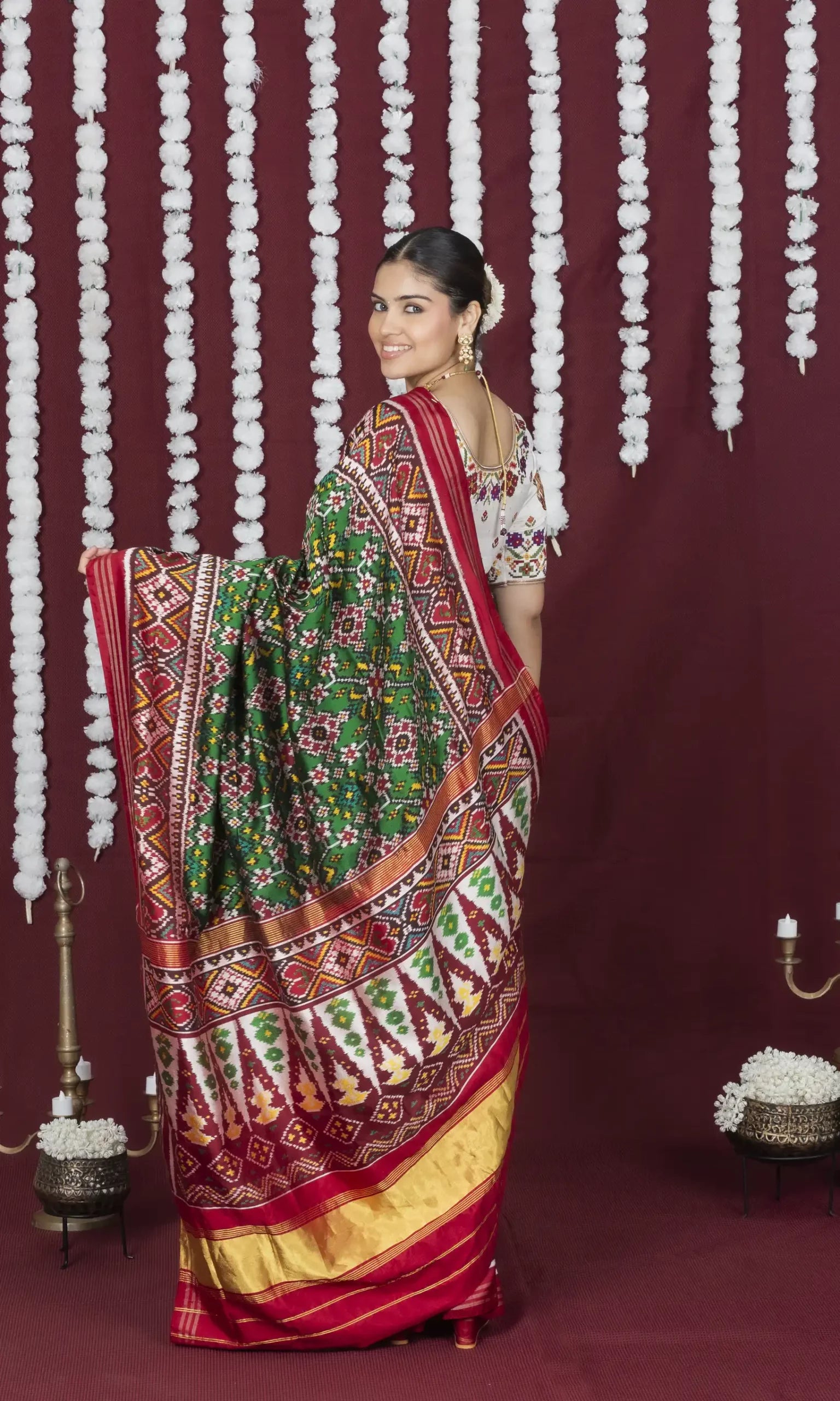 Twill Weave Patola Saree