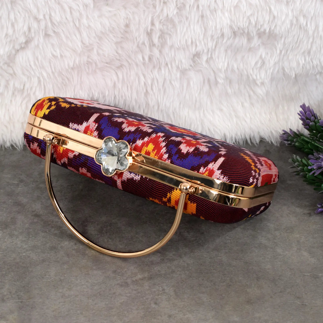 Twill Weave Patola Clutch
