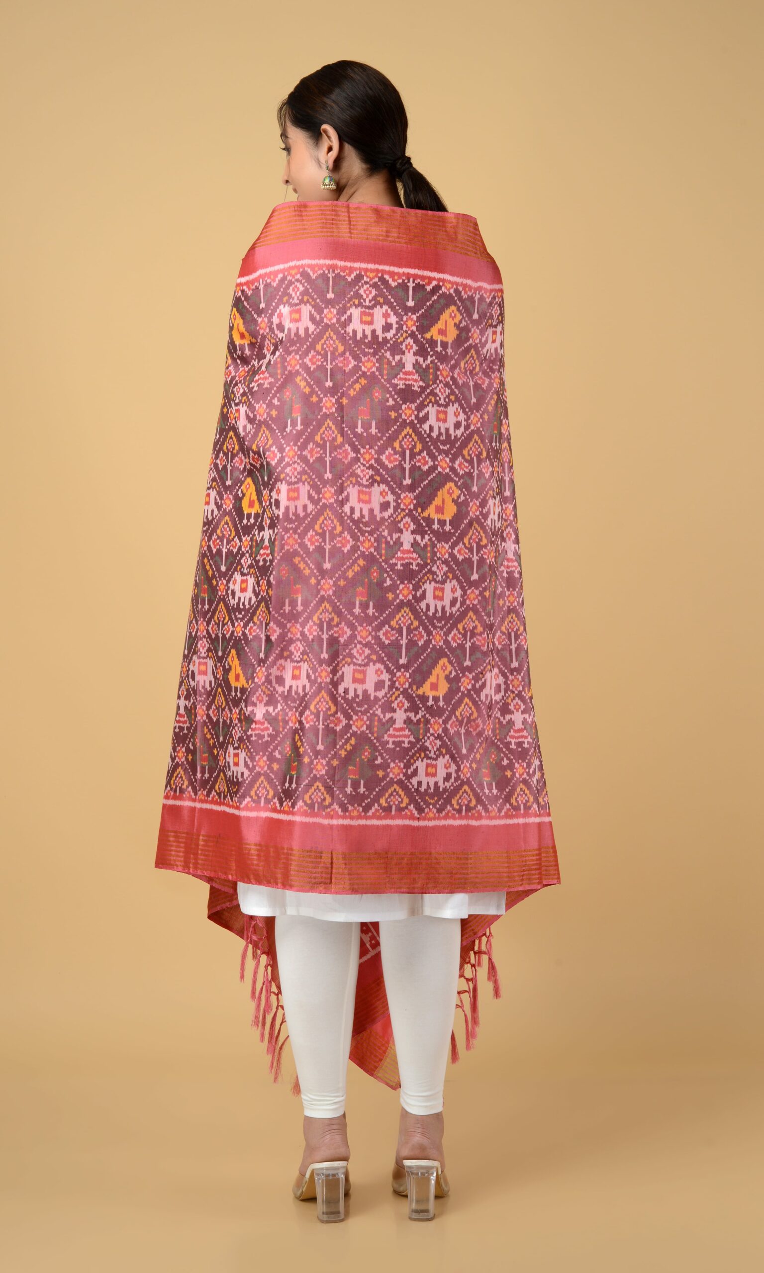 Single Ikat Patola Dupatta Nari Kunj
