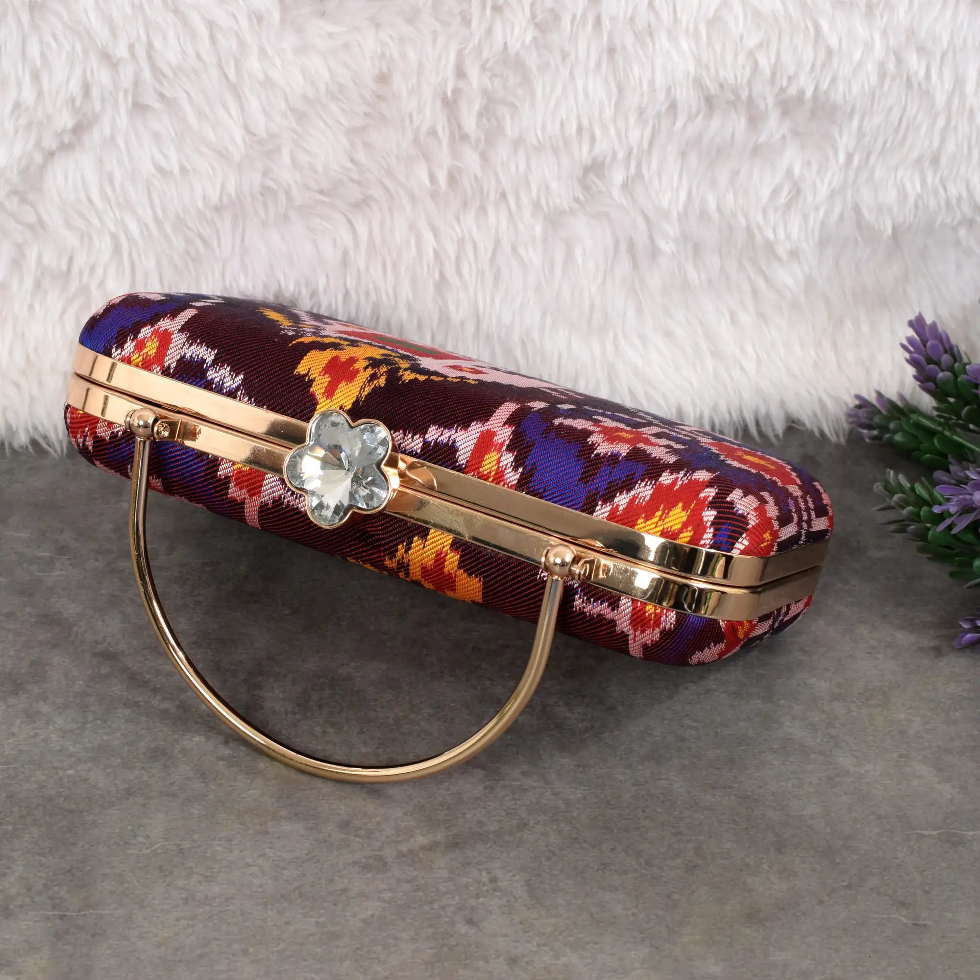 Twill Weave Patola Clutch
