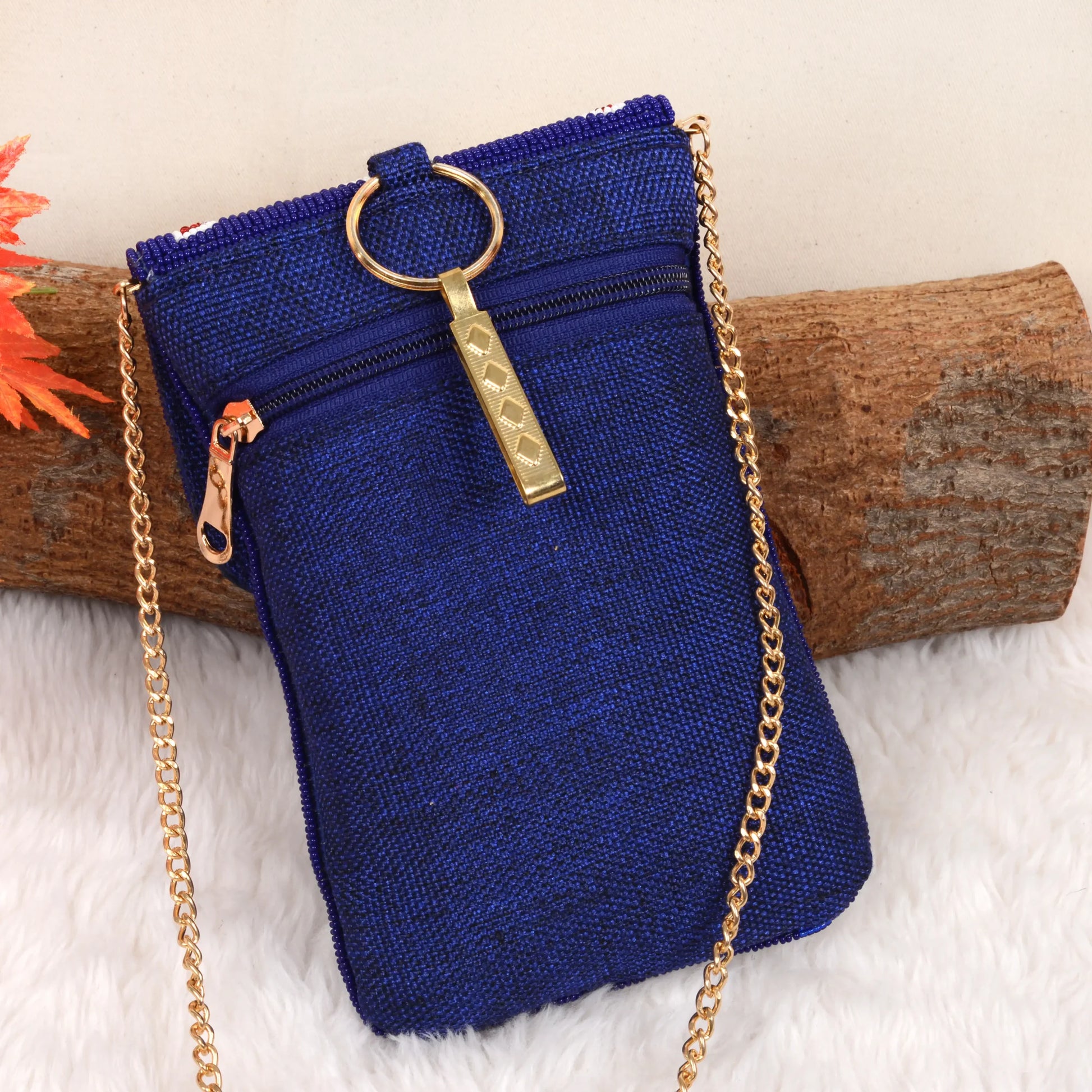 Mobile Cover Pearl Patola Beaded