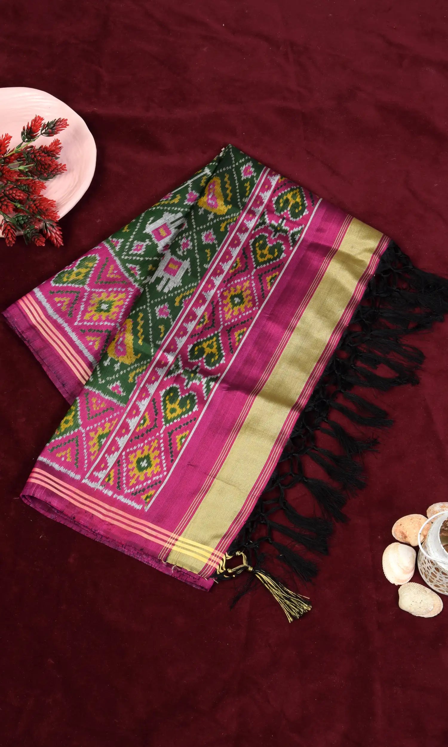 Single Ikat Patola Dupatta